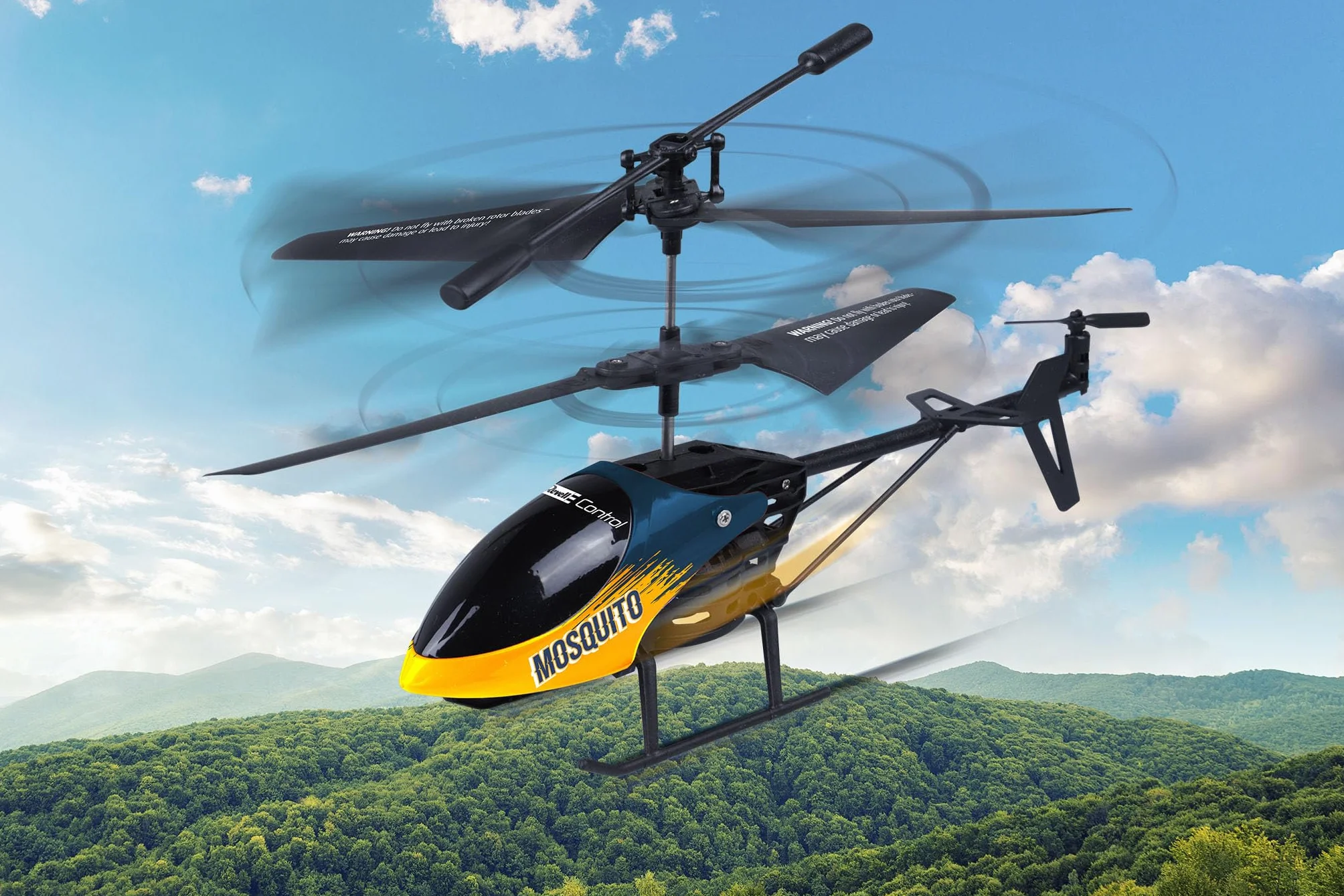 Revell Control, RC Helicopter Mosquito, 2-kanałowy pilot zdalnego sterowania na podczerwień, stabilizacja żyroskopu, przednie oświetlenie LED, zapasowe wirniki w zestawie, akumulator LiPo i ładowarka,