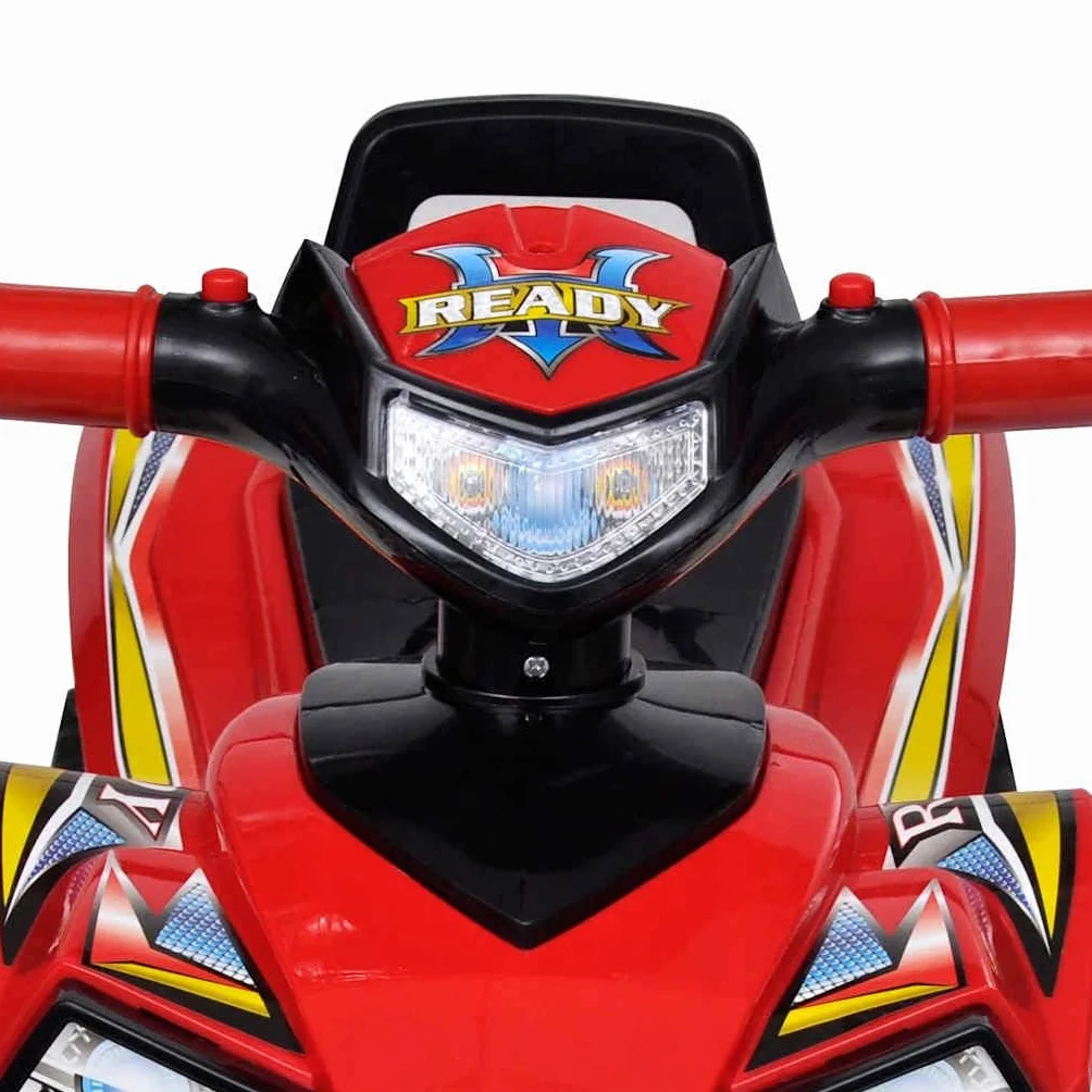 Czerwony quad jeździk dla dzieci ze światłem i dźwiękiem
