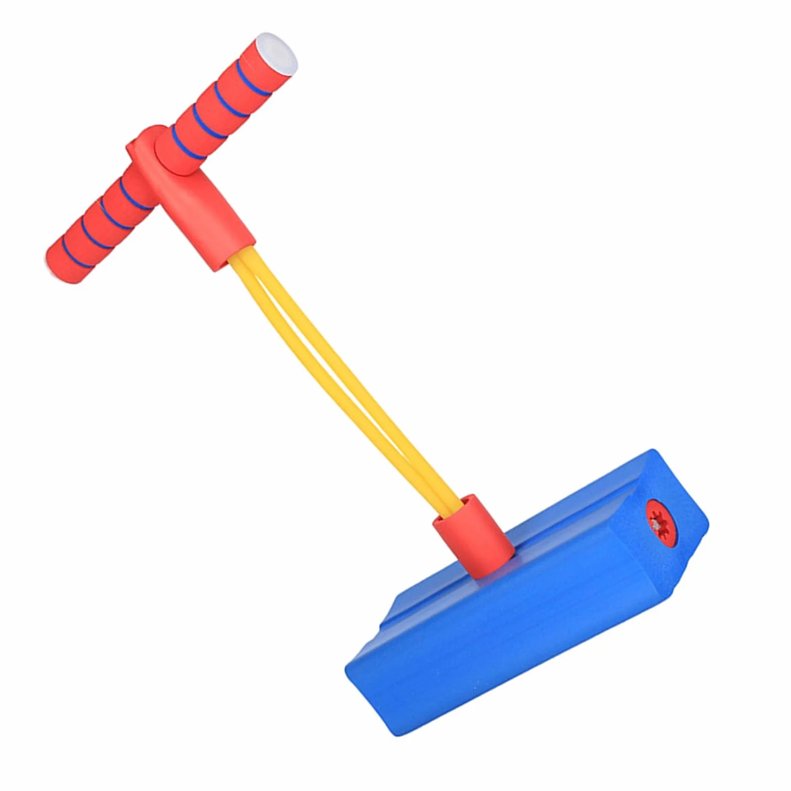 Piankowy Kij Pogo Inspiruje Dzieci do Uprawiania Sportu Łatwa do Trzymania Skacząca Zabawka dla Dzieci Materiał TPE Zabawy w Domu i na świeżym Powietrzu (BLUE)