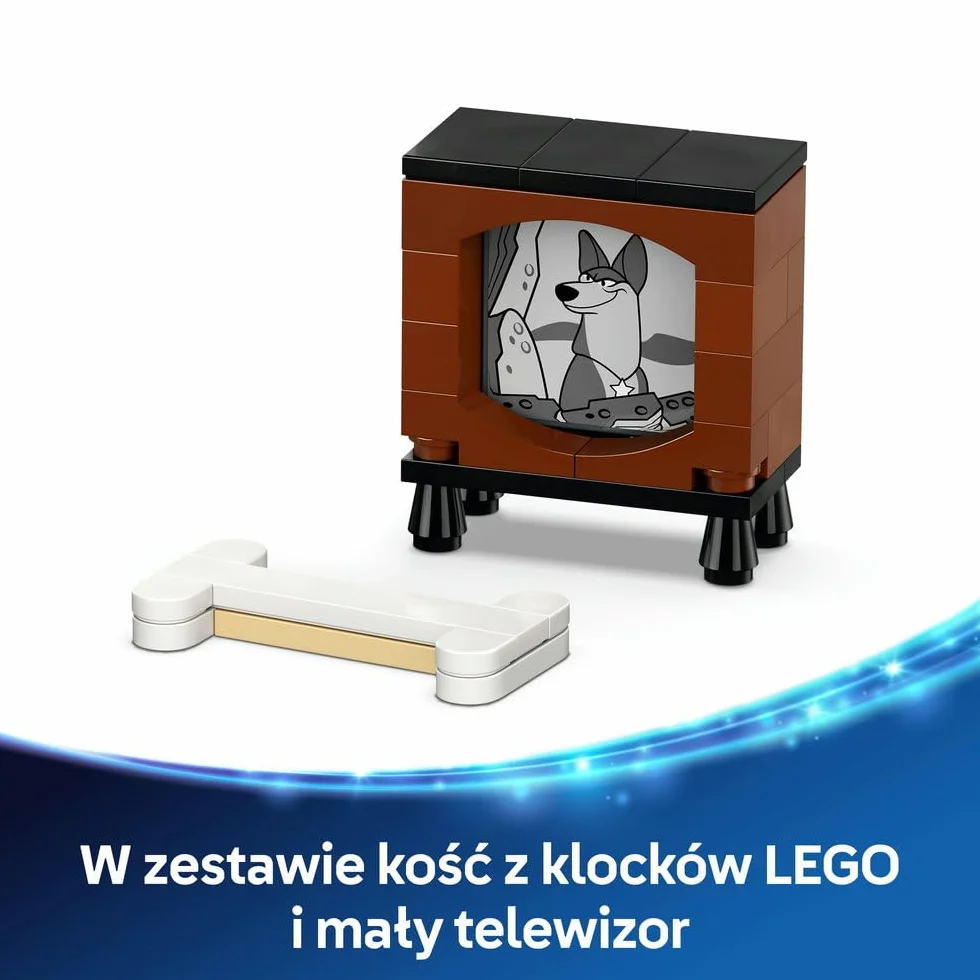 LEGO ǀ Disney Classic 101 dalmatyńczyków — Szczeniaczki Szczęściarz i Penny, zabawka konstrukcyjna, pomysł na prezent dla 6-latki, dziewczynki i chłopca, fanów klasycznych filmów i piesków 43271