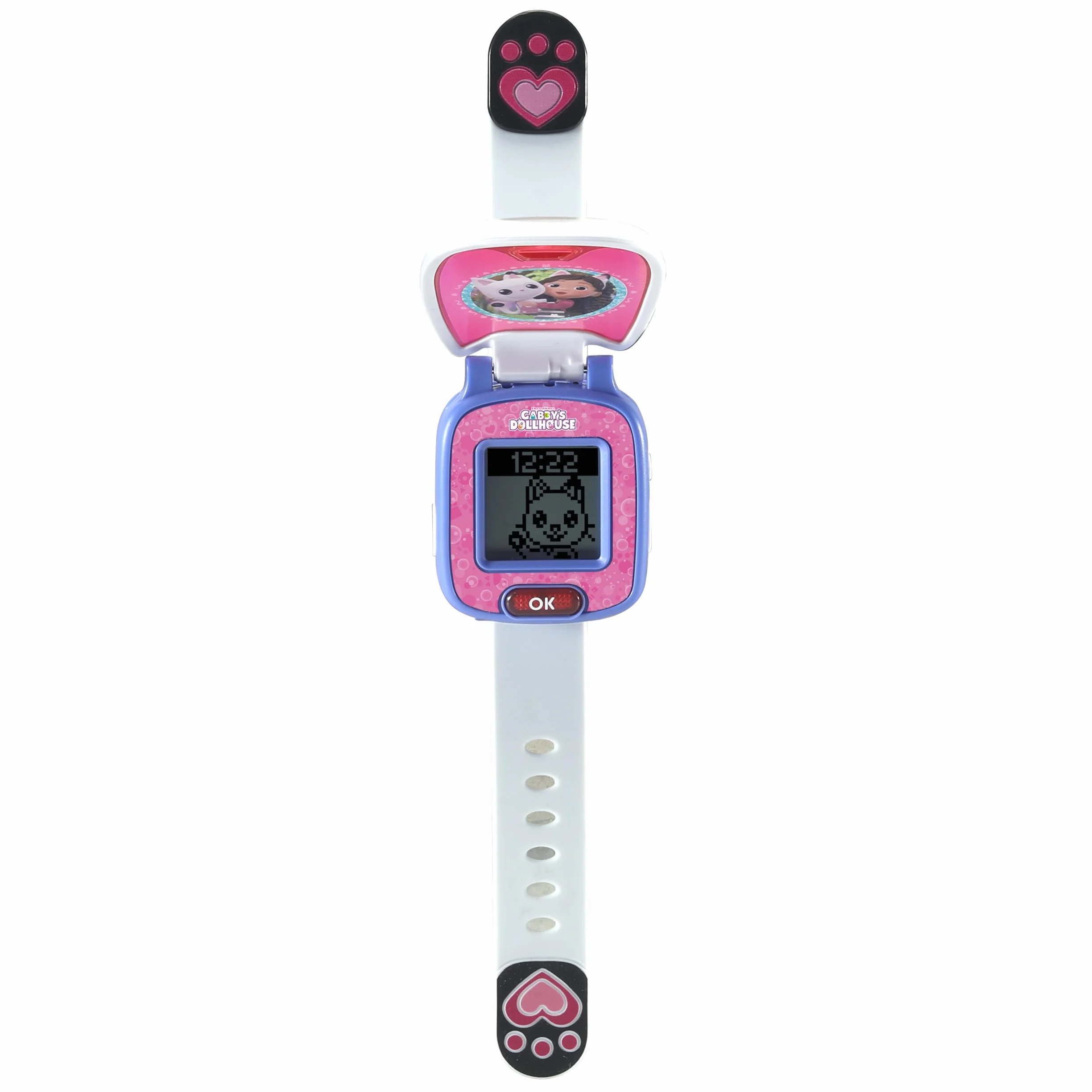 VTech Gabby's Dollhouse Pandy zegarek edukacyjny – zegarek dziecięcy z cyfrowym wyświetlaczem, timerem, stoperem, budzikiem i zabawnymi grami – dla dzieci w wieku 3-6 lat