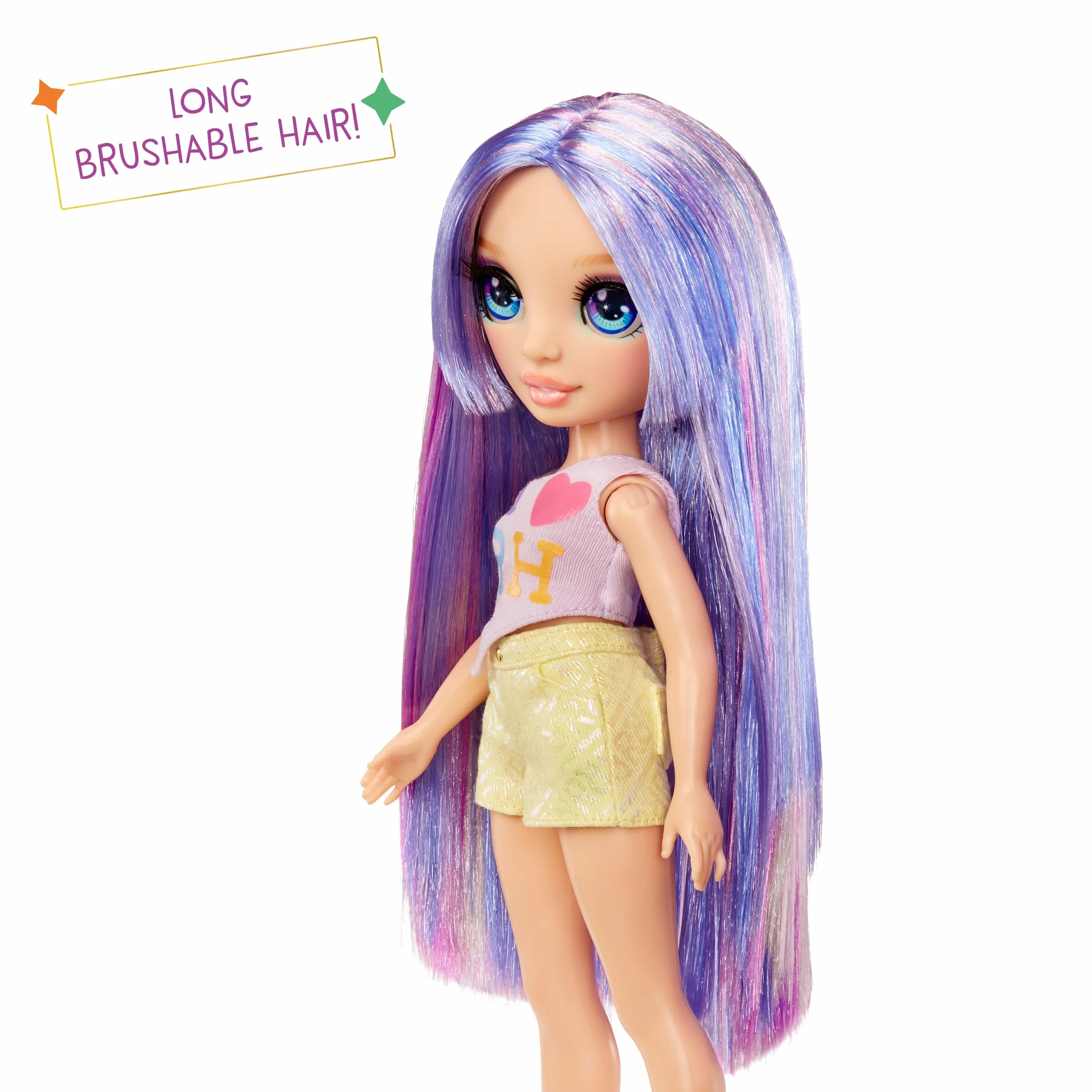 Rainbow High My Fashion Style Doll – Violet, 28 cm Fioletowa Modna Lalka z Wyrazistą Stylizacją i Modną Torebką. Do Zabawy, Pozowania i Kolekcjonowania. Dla Dzieci w Wieku od 4 do 12+ Lat