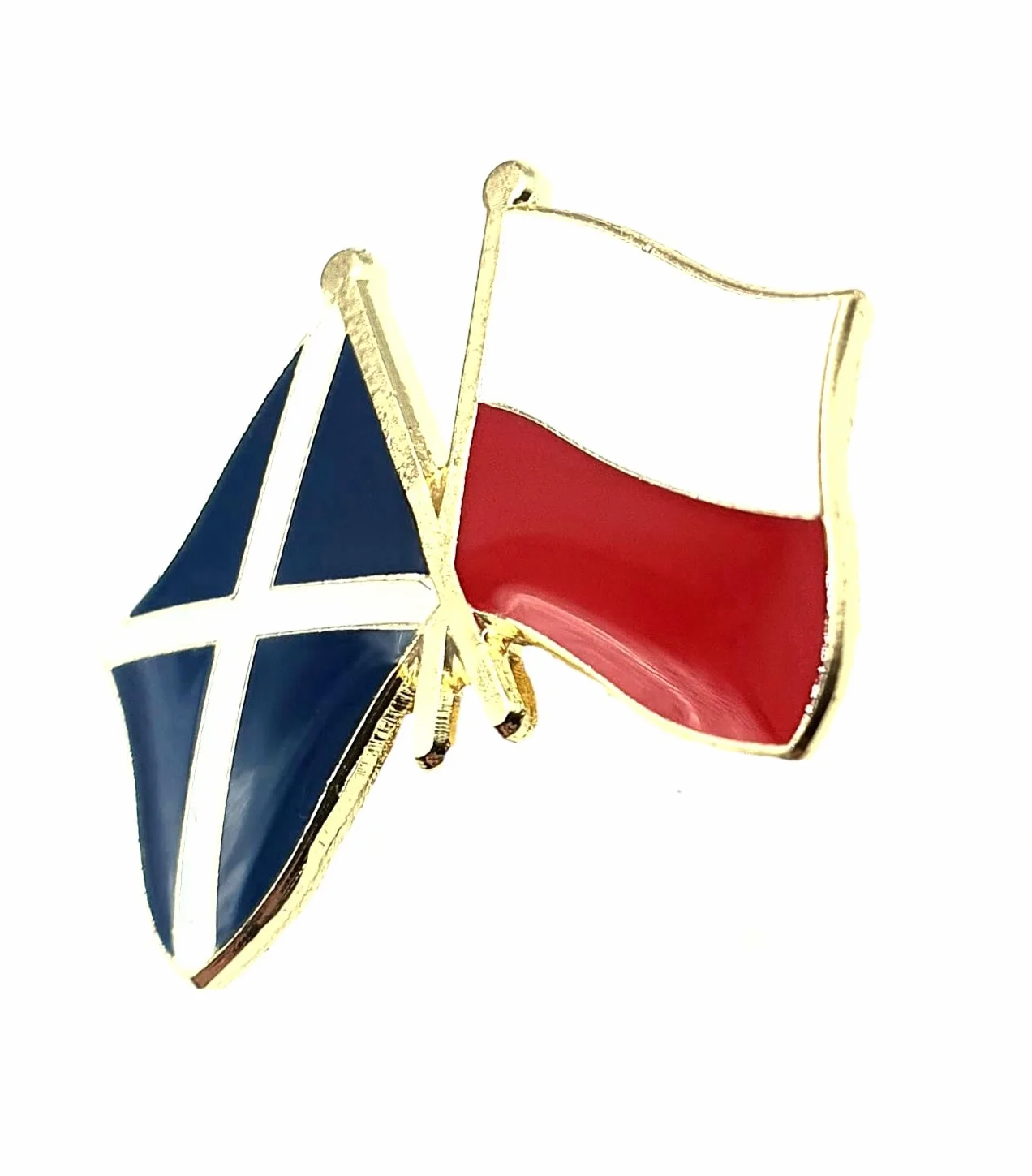 Polska Szkocja Saltire Metal Emalia Flaga Przypinka Odznaka