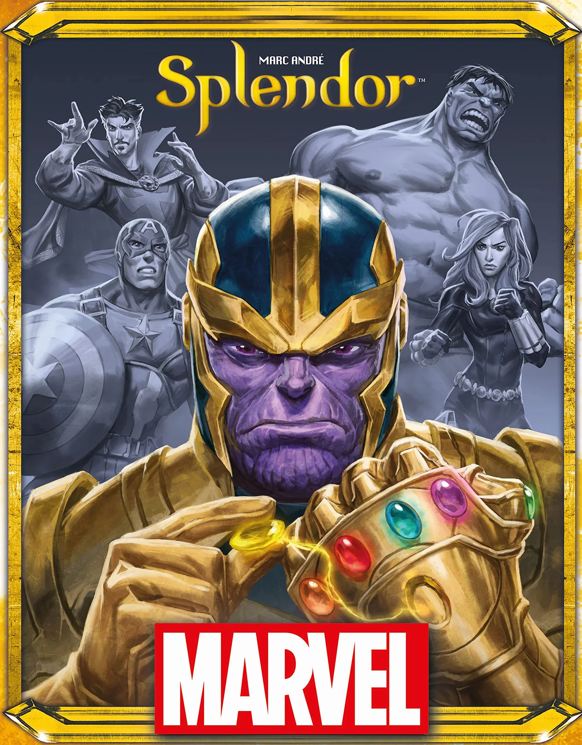 Asmodee | Space Cowboys | Splendor Marvel | gra rodzinna | gra karciana | dla 2-4 graczy | od 10+ lat | 30 minut | niemiecki