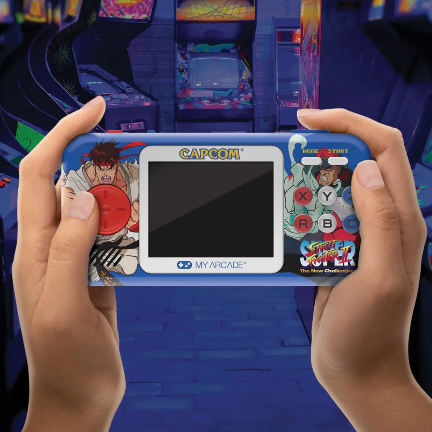My Arcade Super Street Fighter II Pocket Player Pro ręczny przenośny system gier (2 gry w 1)