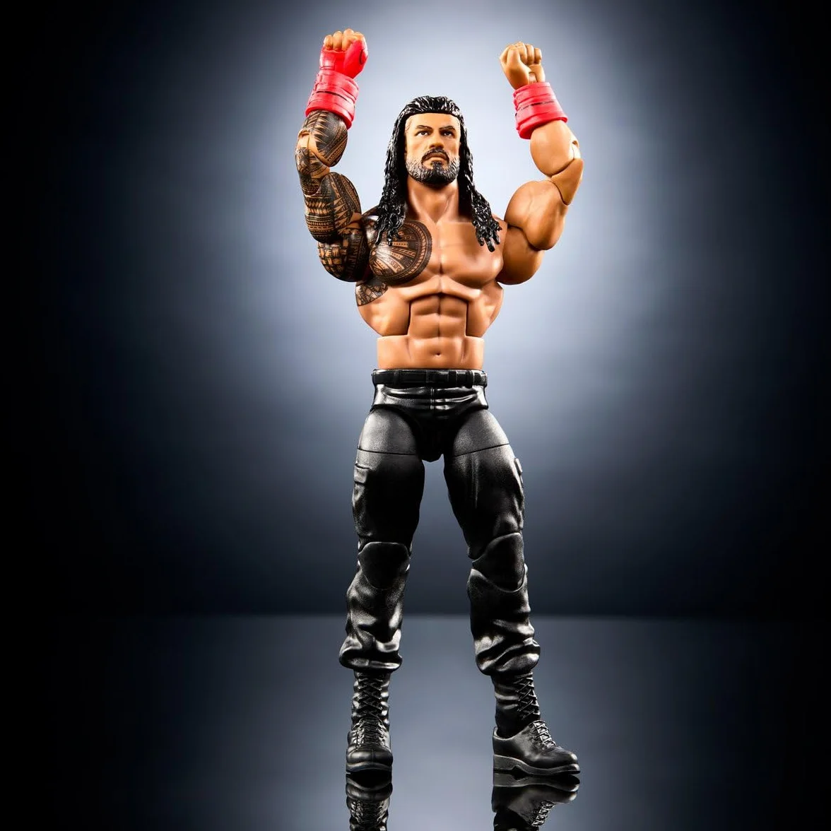 Mattel Mattel WWE Elite figurka akcji i akcesoria, seria #120, artykuł kolekcjonerski, Roman Reigns, ponad 15 cm, z 25 ruchomymi końcówkami i wymiennymi rękami, JCJ30