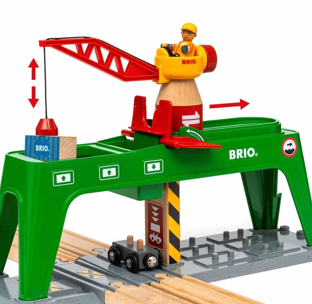 BRIO Dźwig kontenerowy biały