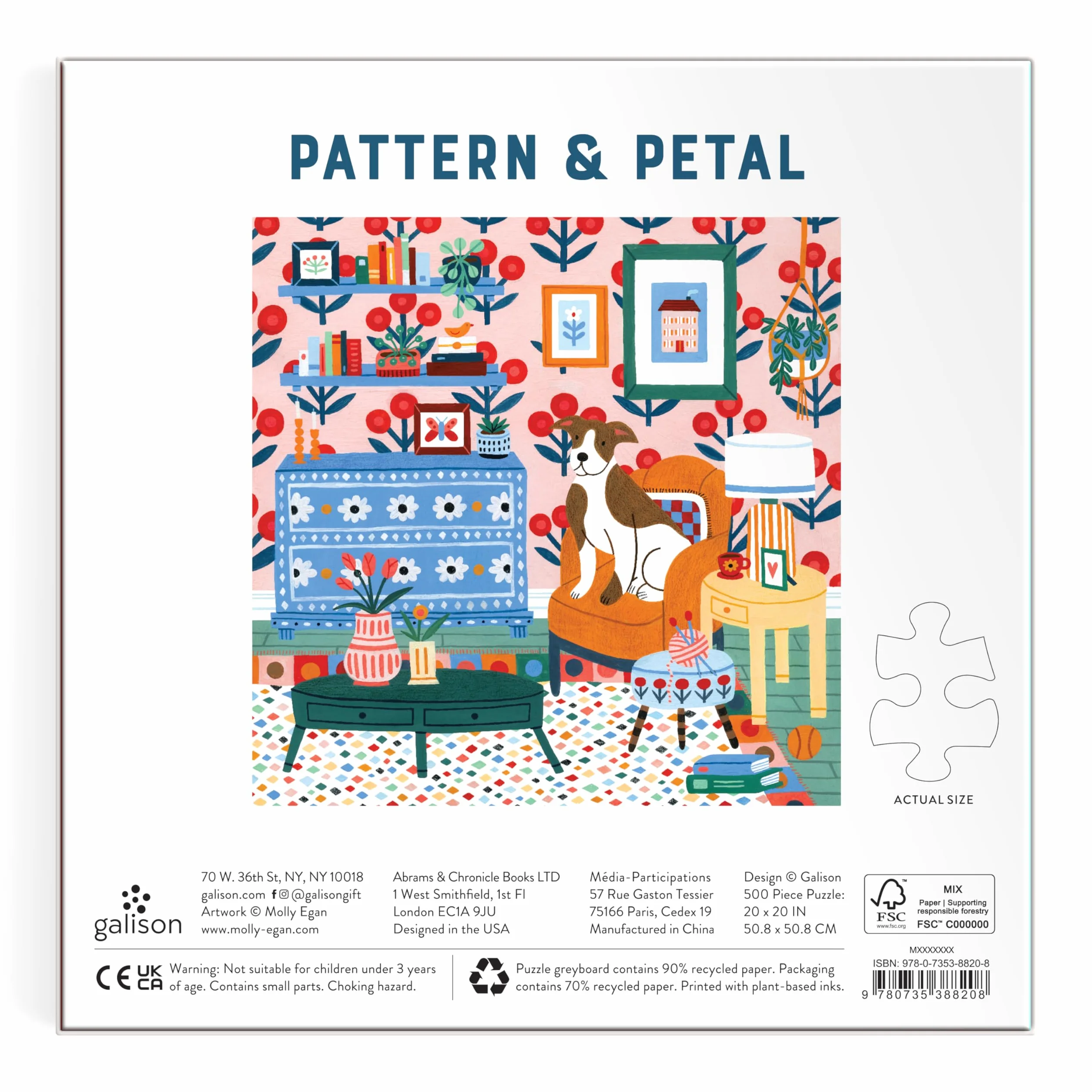 Pattern & Petal 500 Piece Puzzle