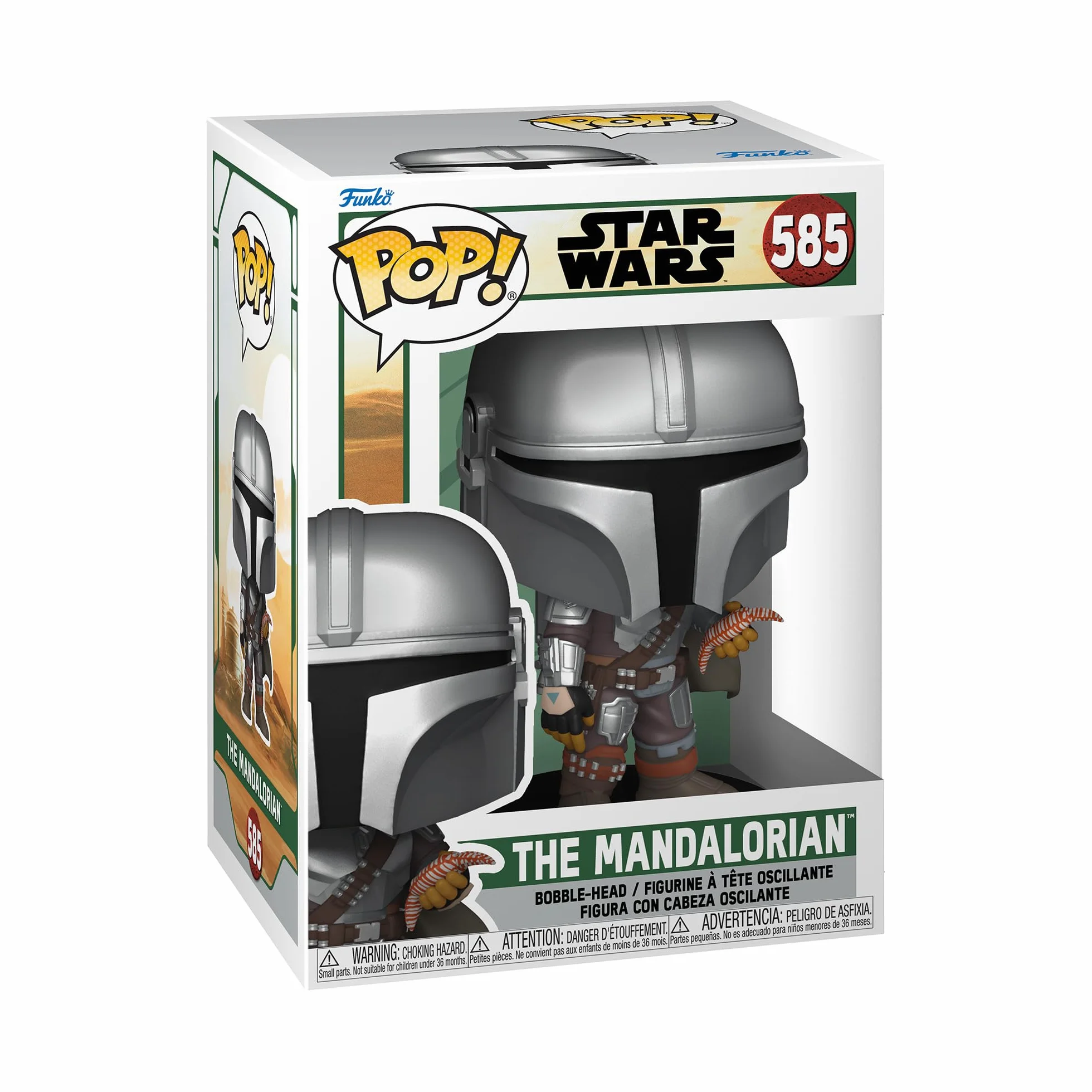 Funko POP! Star Wars: BoBF - Mandalorian - Mando z woreczkiem - Star Wars: the Book Of Boba Fett - kolekcjonerska figurka winylowa - pomysł na prezent - oficjalny towar - zabawki dla dzieci i