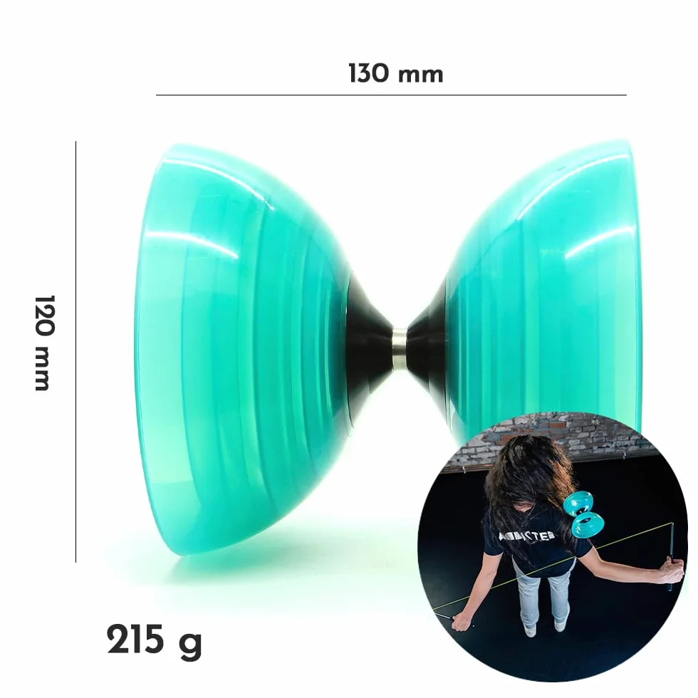 SkillAddicts Diabolo - Teal (trwała guma, dowolny poziom umiejętności, zawiera aplikację do nauki sztuczek)