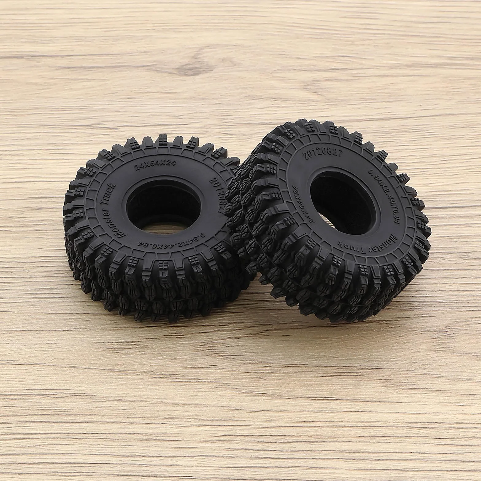 4 szt. 1.0 opony gąsienicowe 64 x 24 mm T1011 koła gąsienicowe RC gąsienicowe gumowe opony kompatybilne z Axial SCX24 AX24 Bronco Gladiator Deadbolt