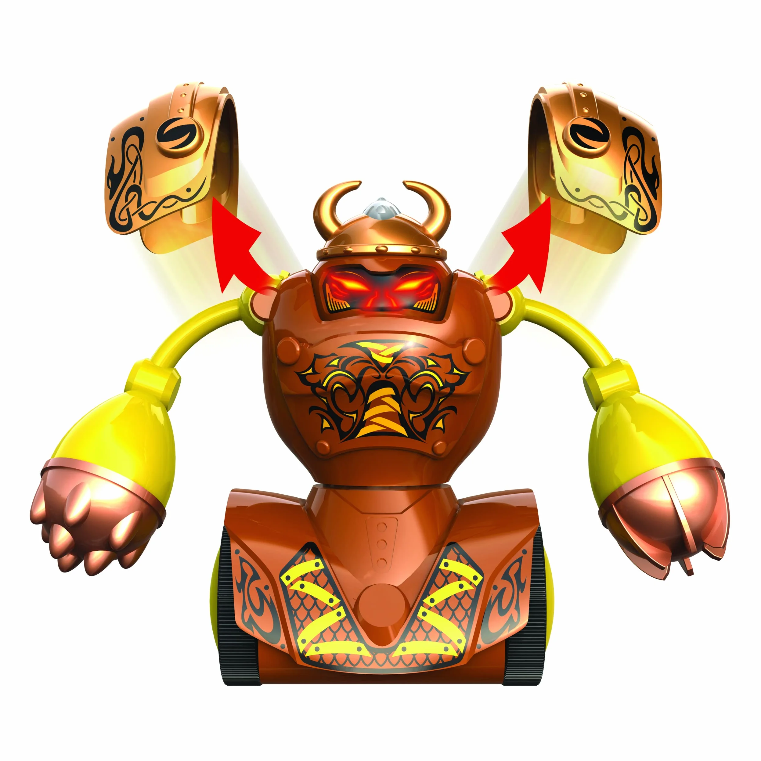Silverlit-YCOO- Pakiet 2 Pilot zdalnego sterowania Robot Kombat Viking- Opakowanie ekologiczne- Łatwy do rozpięcia-14 cm- Pchnij i uderz przeciwnika, aby się go pozbyć - Dla dzieci w wieku od 5 lat