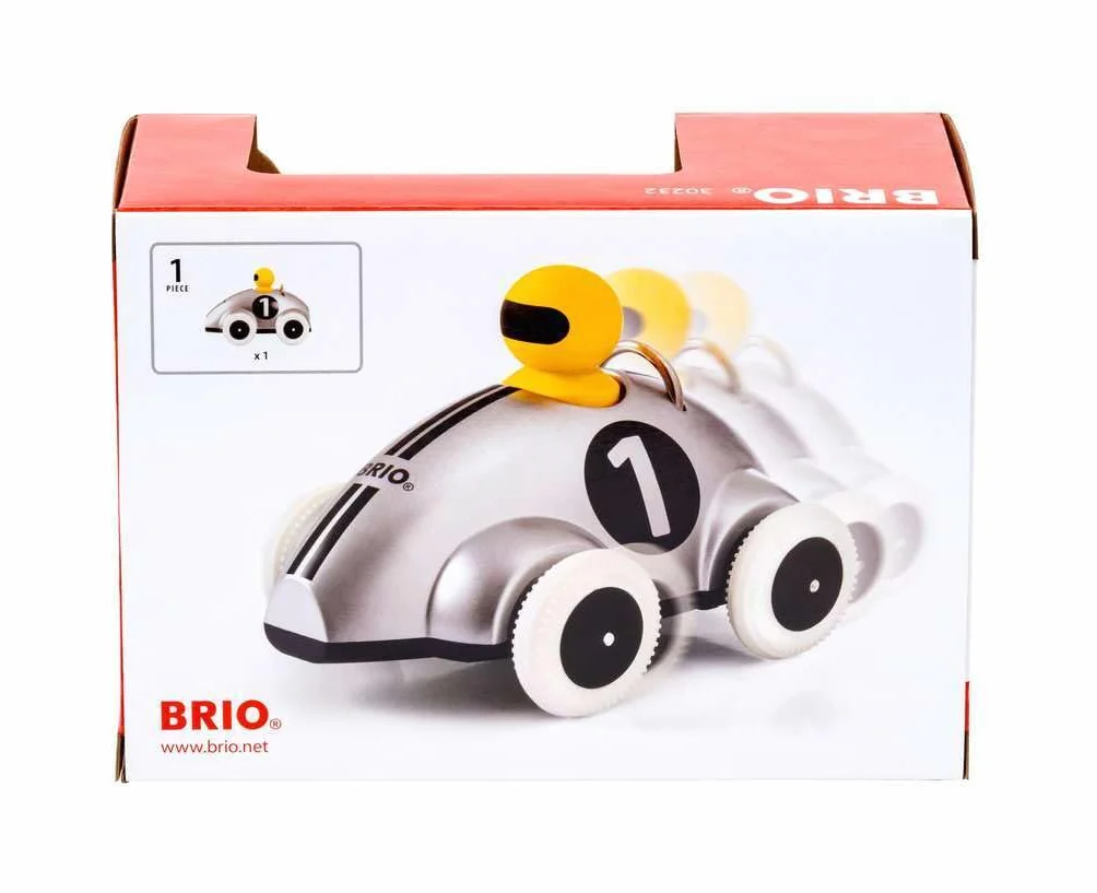 Push & Go Rennwagen Silber Edition Push Along