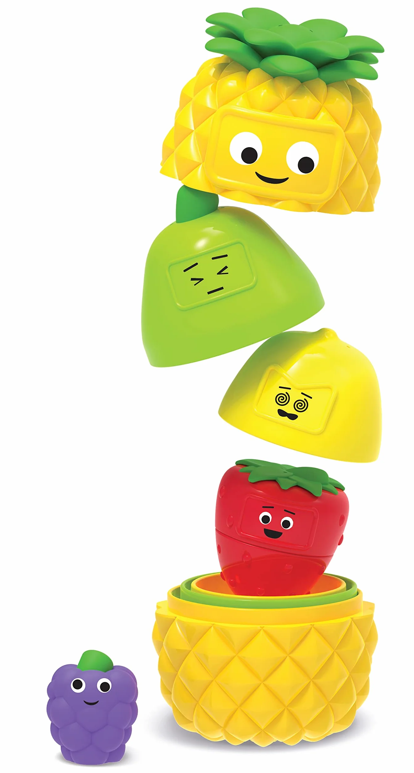 Learning Resources Owocowi Przyjaciele Jeden w Drugim Big Feelings, 9 elementów, Zabawki do edukacji społeczno-emocjonalnej dla małych dzieci, Zabawki sensoryczne
