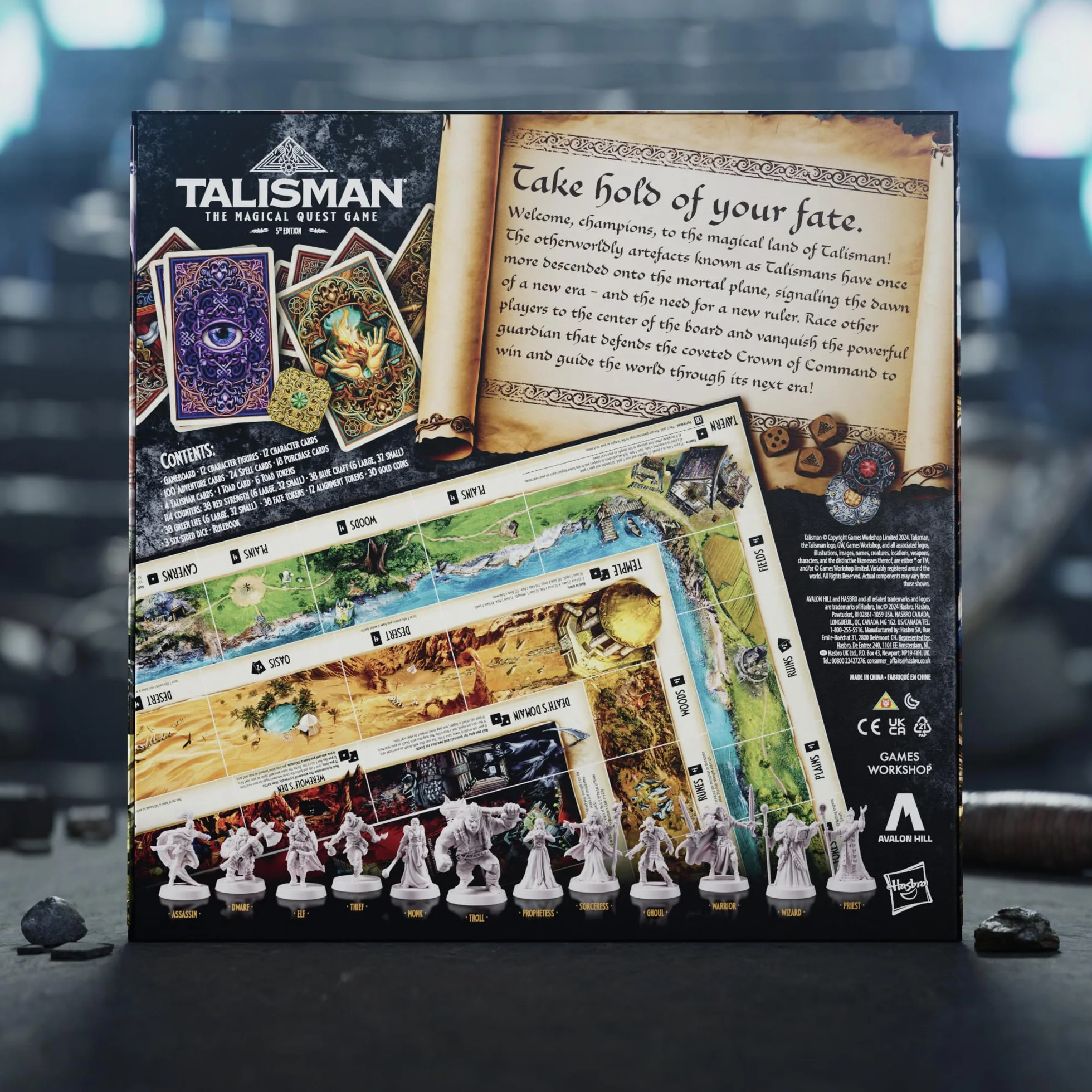 Avalon Hill Talisman: The Magical Quest Board Game, 5. edycja | Fantasy Tabletop Adventure Games | Od 12 lat i więcej | 2 do 6 graczy | Gry strategiczne RPG