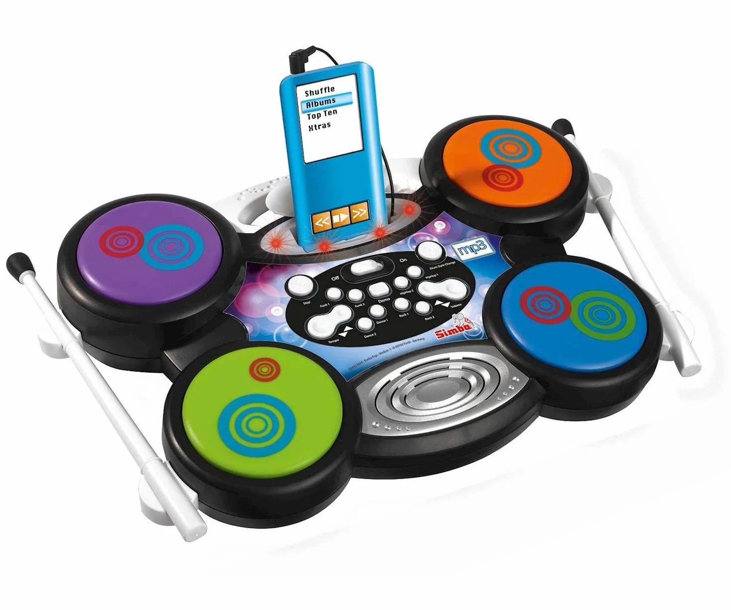 Simba Toys 106835639 - My Music World I-Drum, kompatybilny z MP3