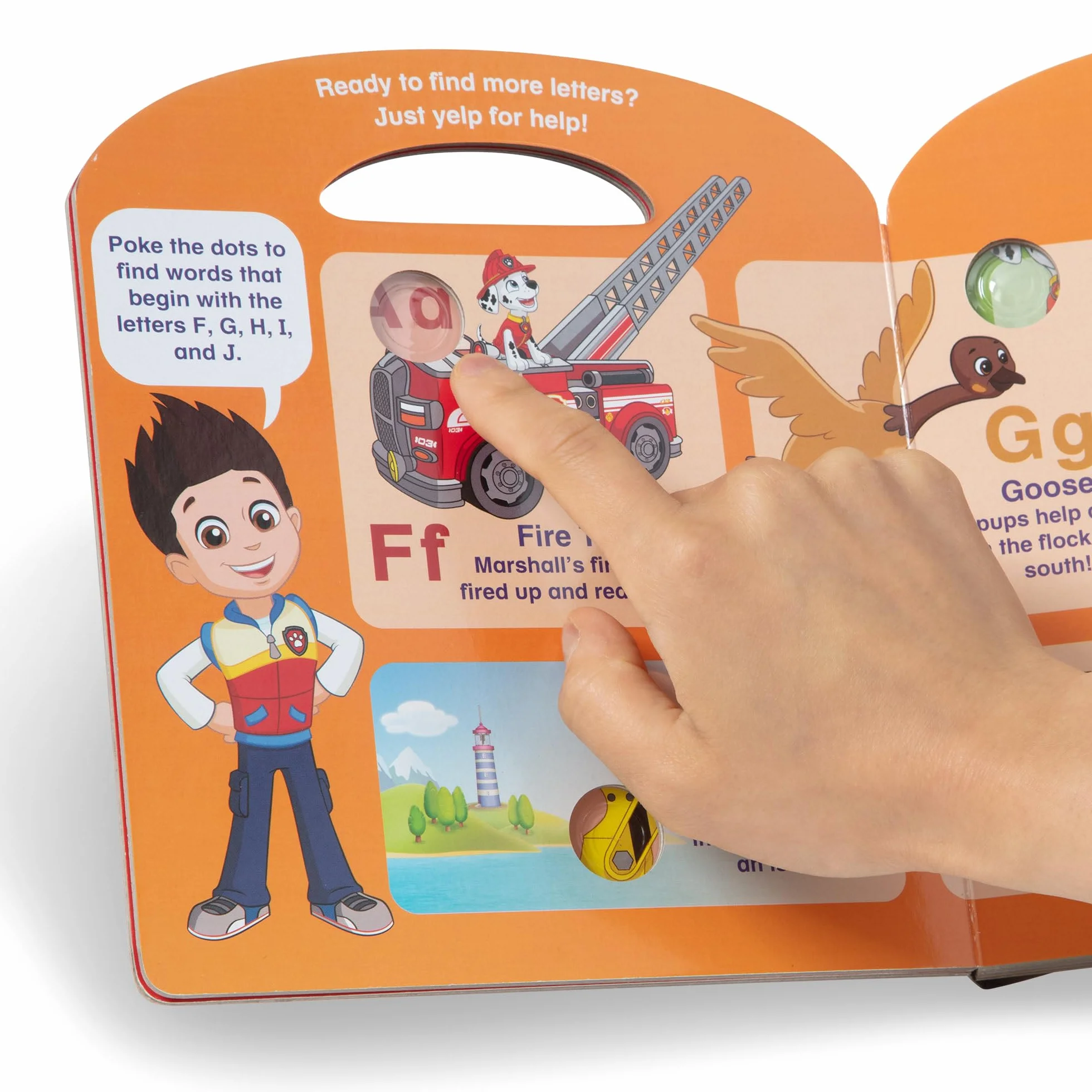 Książeczka dla dzieci PAW Patrol Melissa & Doug – Poke-A-Dot: Przygoda z alfabetem