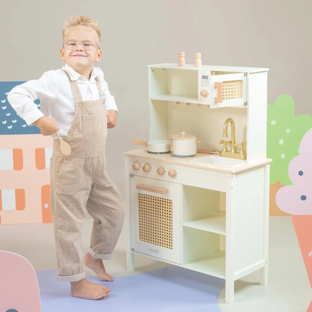 New Classic Toys Drewniana kuchnia do zabawy - rattan