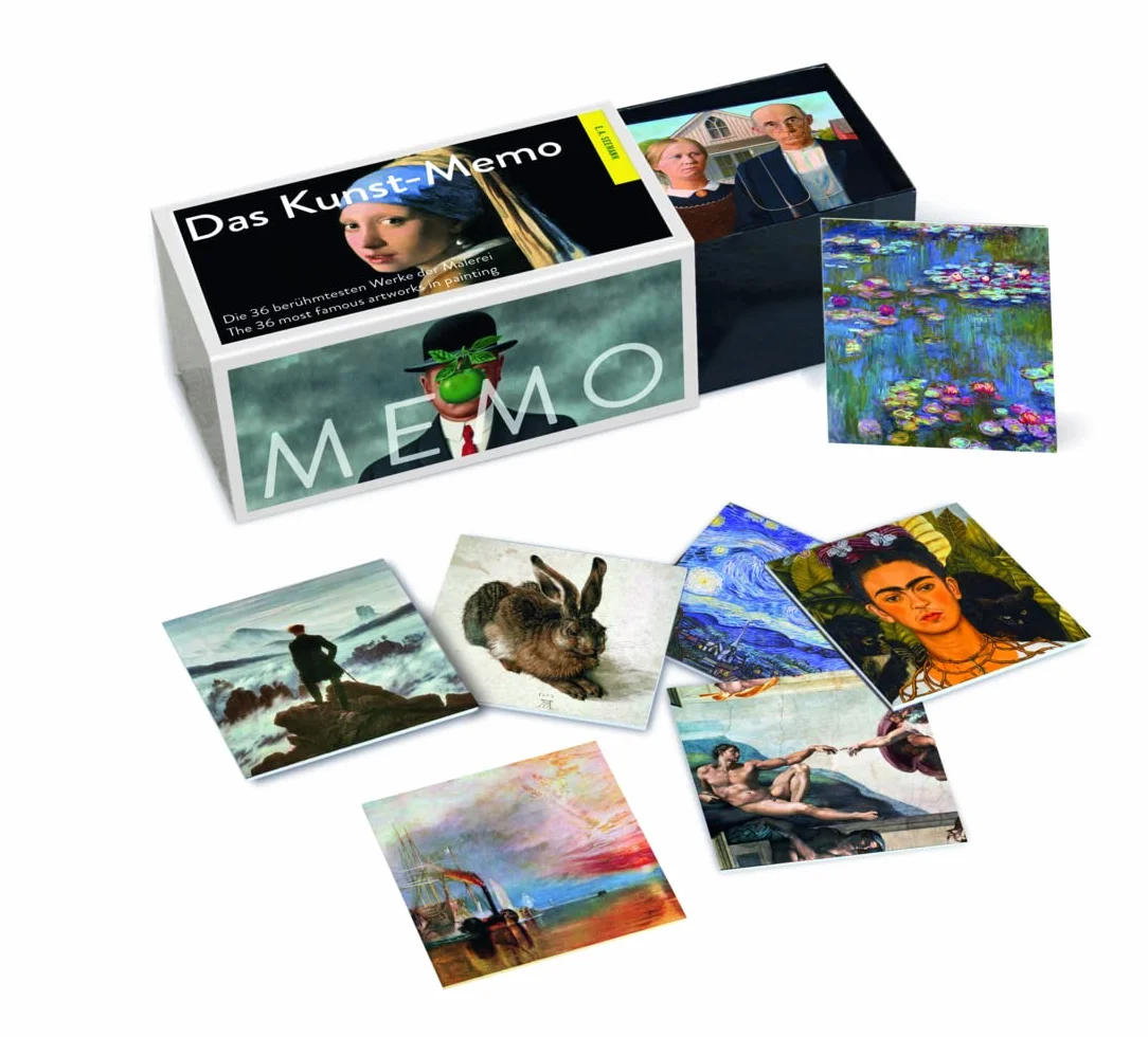 Das Kunst-Memo | The Art Matching Game: Die 36 berühmtesten Werke der Malerei | The 36 most famous Paintings