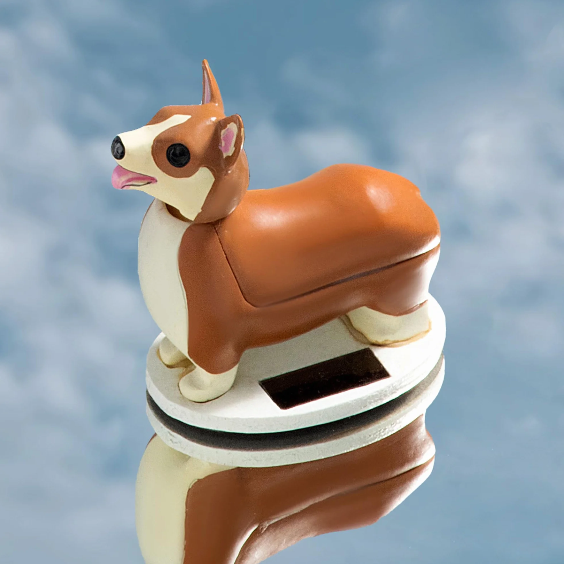 Kikkerland Elroy Solar Corgi figurka