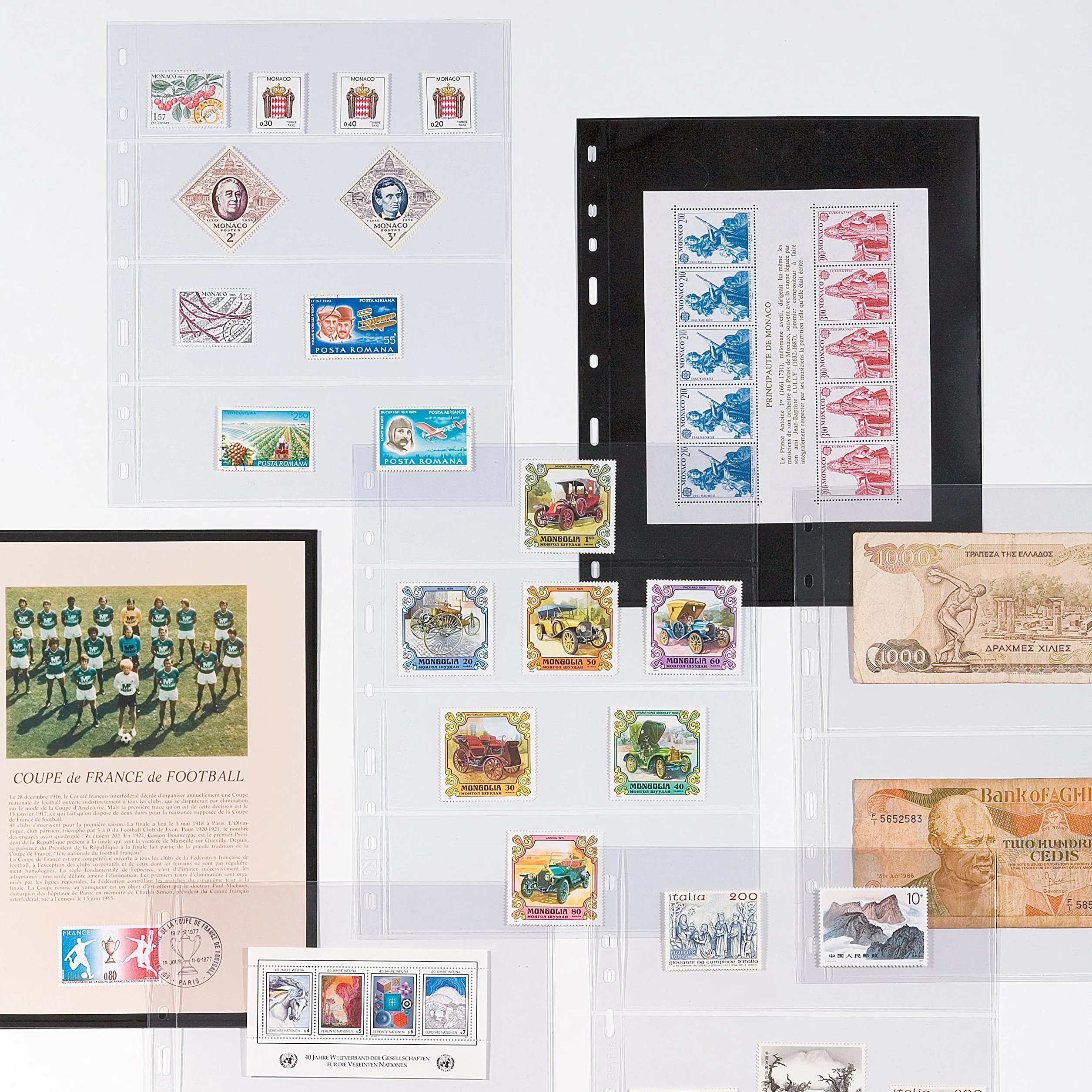 Optima Kunststoffhüllen mit 1er Einteilung, glasklar, 10er Pack