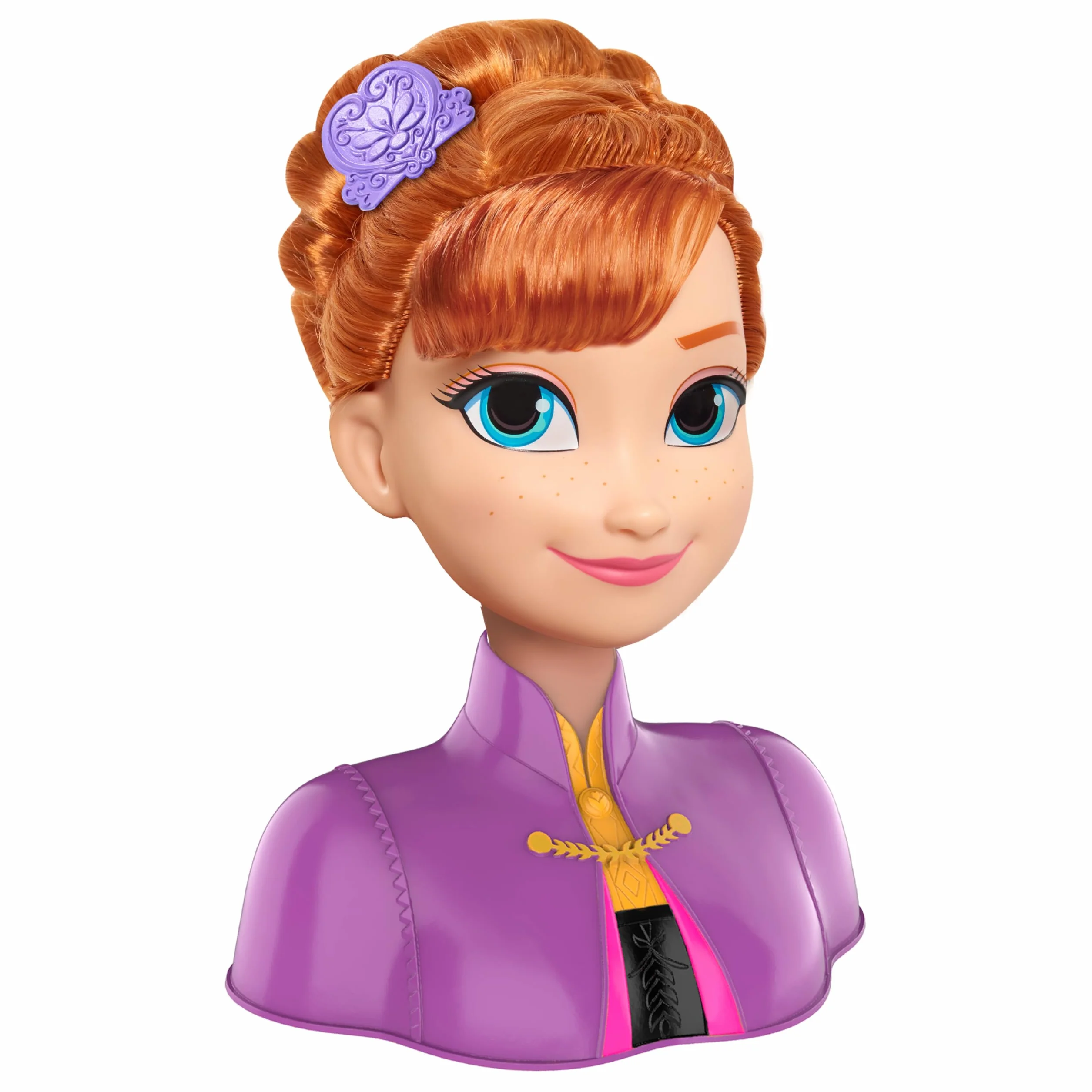 Disney Frozen 2 głowice fryzjerskie Anna 20 cm z akcesoriami do stylizacji, od 3 lat, Just Play