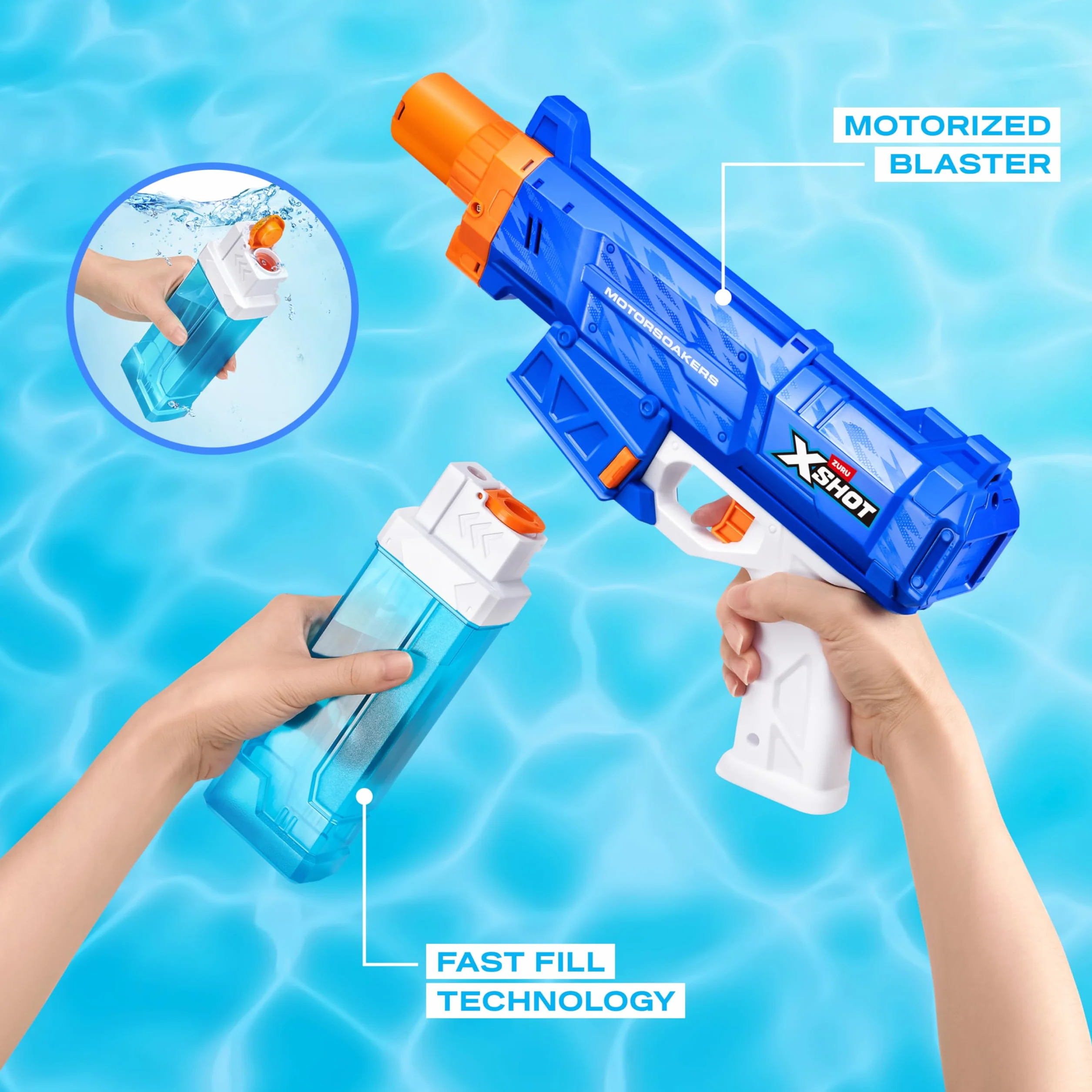XSHOT SERIA NAPEŁNIANIA WODOODPORNEGO 1-TURBO STREAM MOTOR SOAKER
