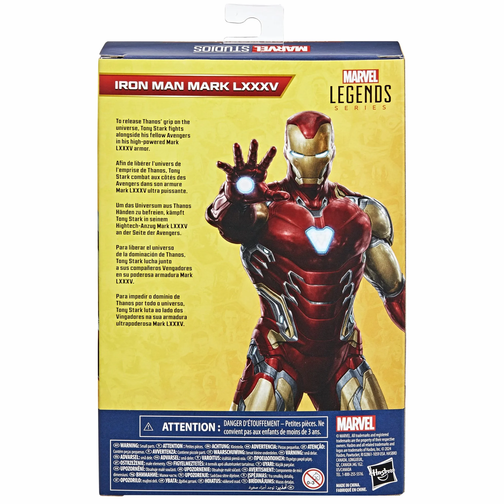 Iron Man Mark LXXXV z serii Marvel Legends, 15-centymetrowa figurka z filmu Avengers: Koniec gry
