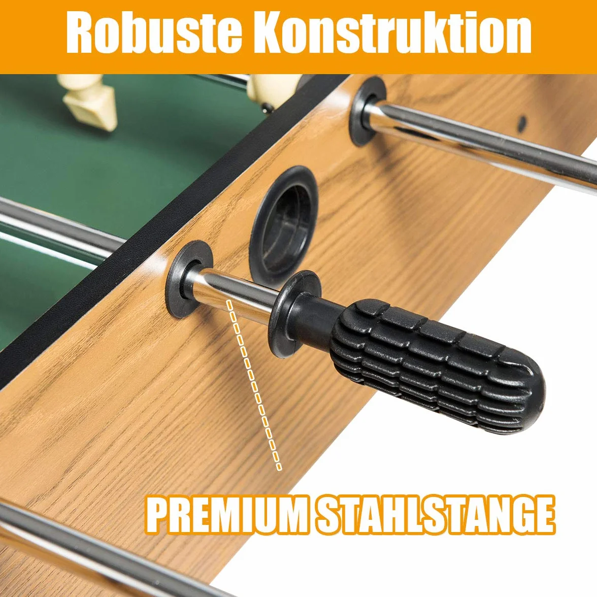 COSTWAY Piłkarzyki Stół do Gry 122 cm Zestaw z 2 Piłkami