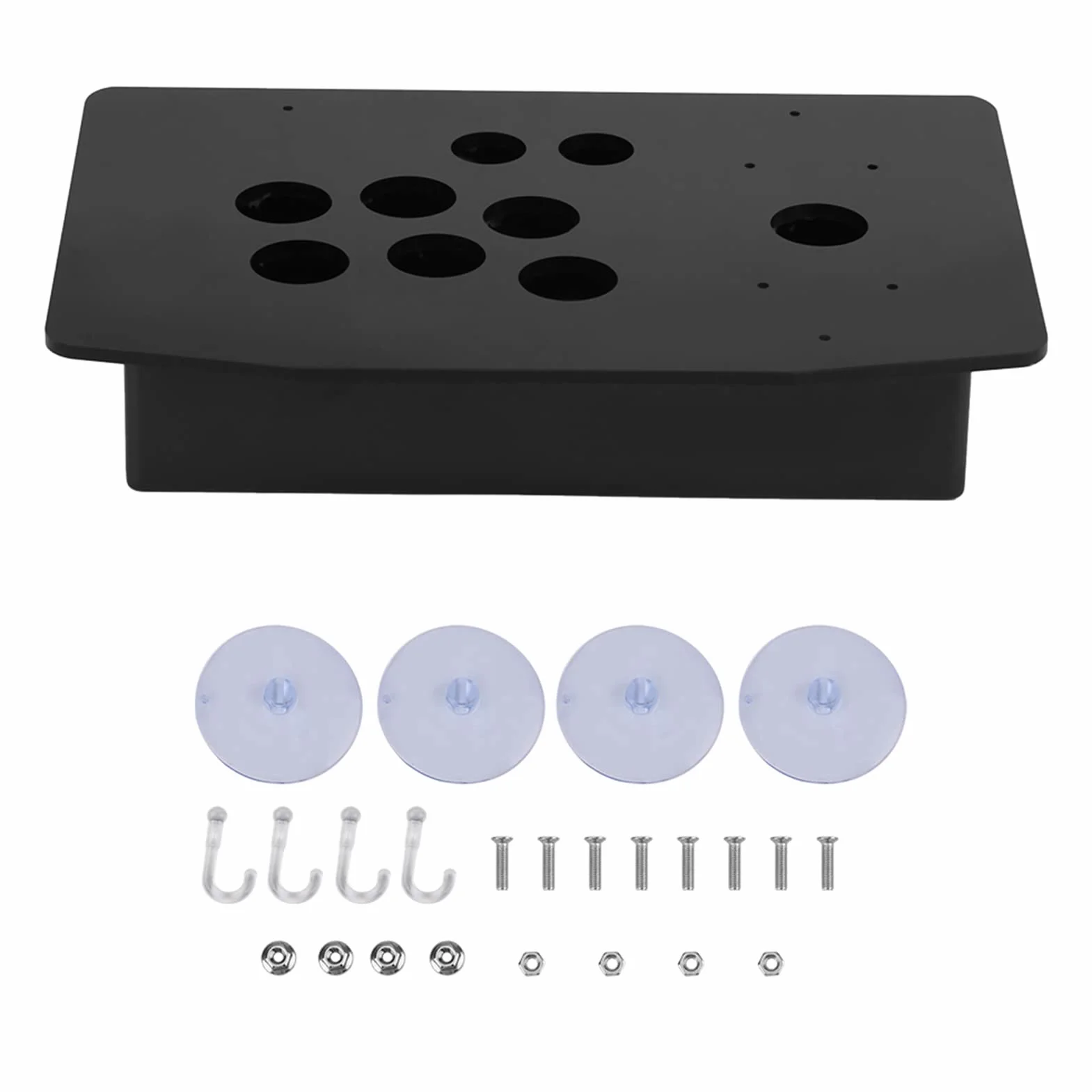 Arcade Panel Arcade Case Diy Arcade Set Diy Arcade Kit Arcade Game Panel Black Diy Set Kits Panel akrylowy i pochyłe obudowy Zamiennik do gry zręcznościowej