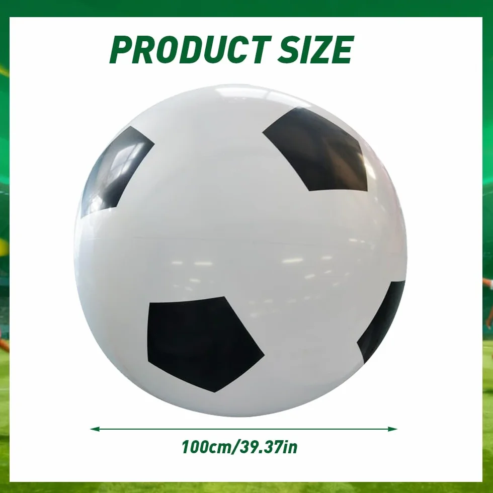 Nadmuchiwana piłka plażowa Ø 100 cm, duża piłka wodna z wytrzymałej gumy
