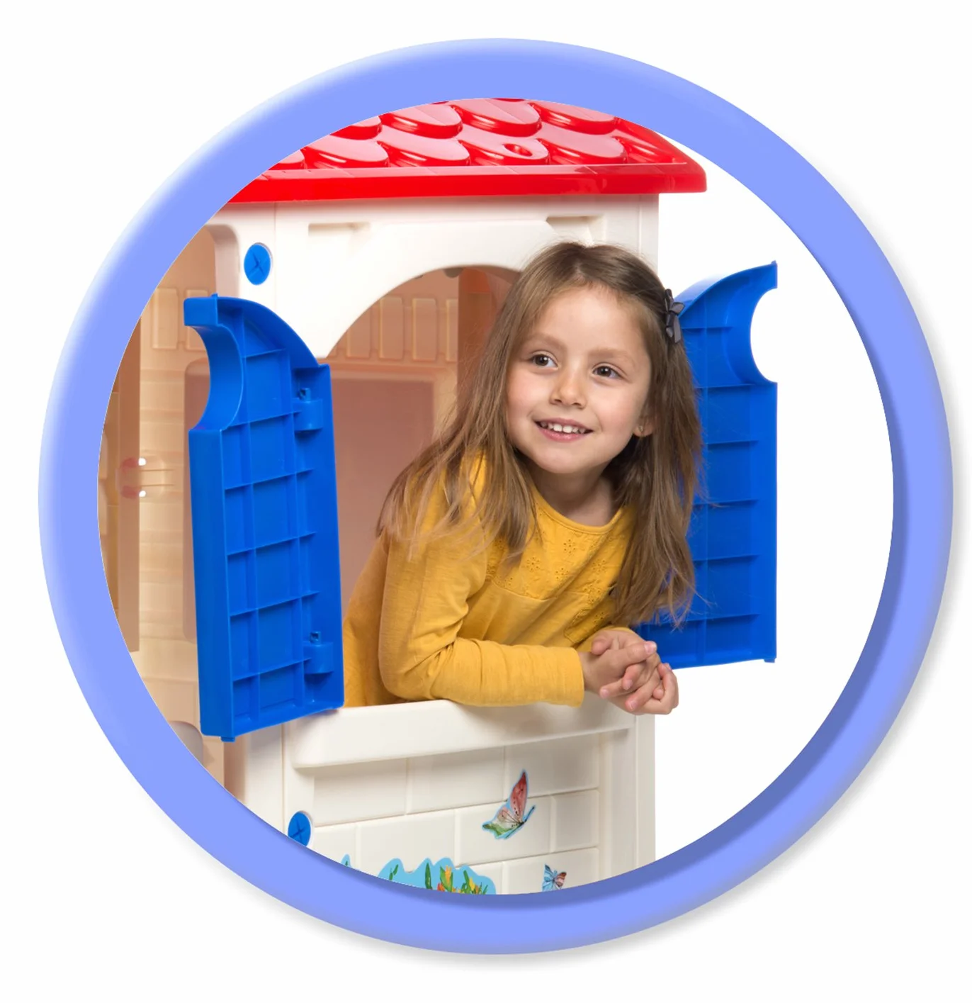 Chicos - Country Cottage domek do zabawy dla dzieci na świeżym powietrzu | wytrzymałe i trwałe tworzywo sztuczne | domek ogrodowy dla dzieci od 2 lat (89607)