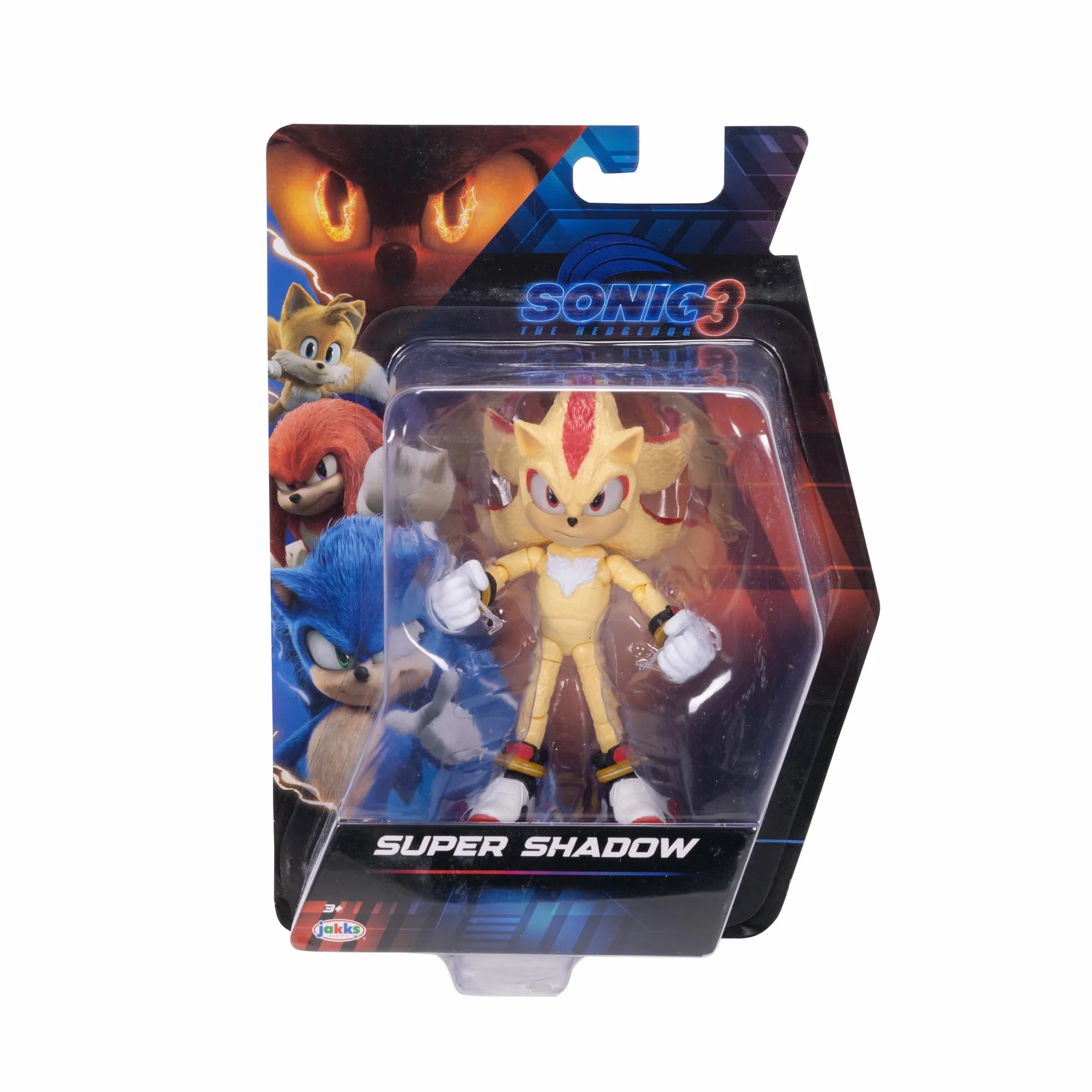 Sonic 3 The Movie Super Shadow Figurka z przegubami, oficjalna licencja, 12,5 cm, rzeczywiste szczegóły, figurki kolekcjonerskie, dla fanów, pomysł na prezent dla dzieci od 3 lat