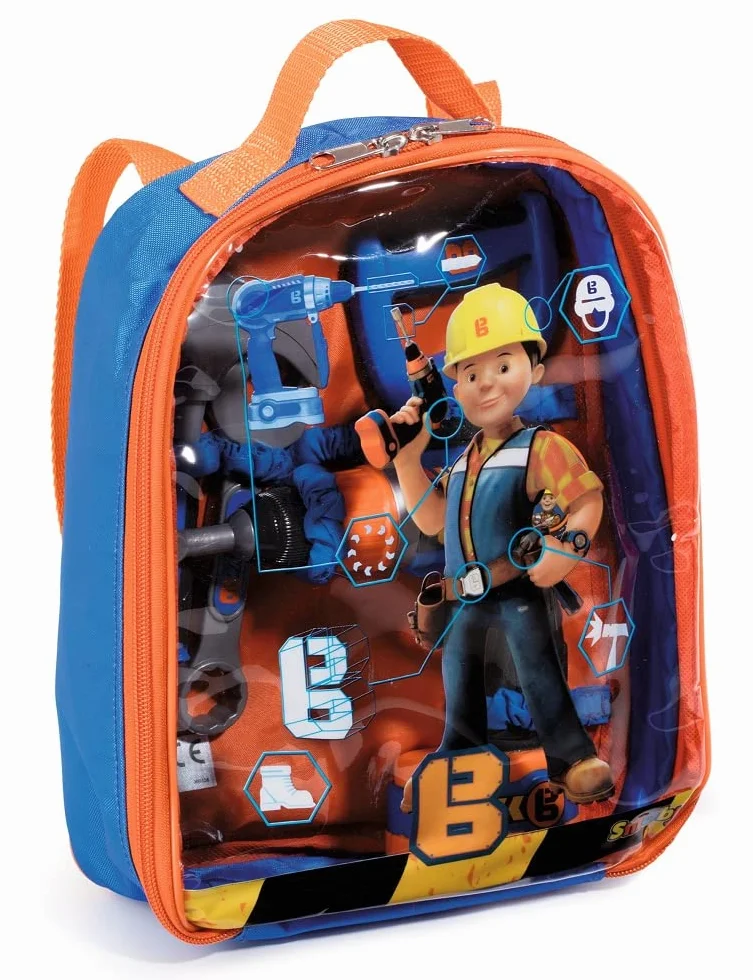 Smoby 360136 - Bob Budowniczy plecak na narzędzia