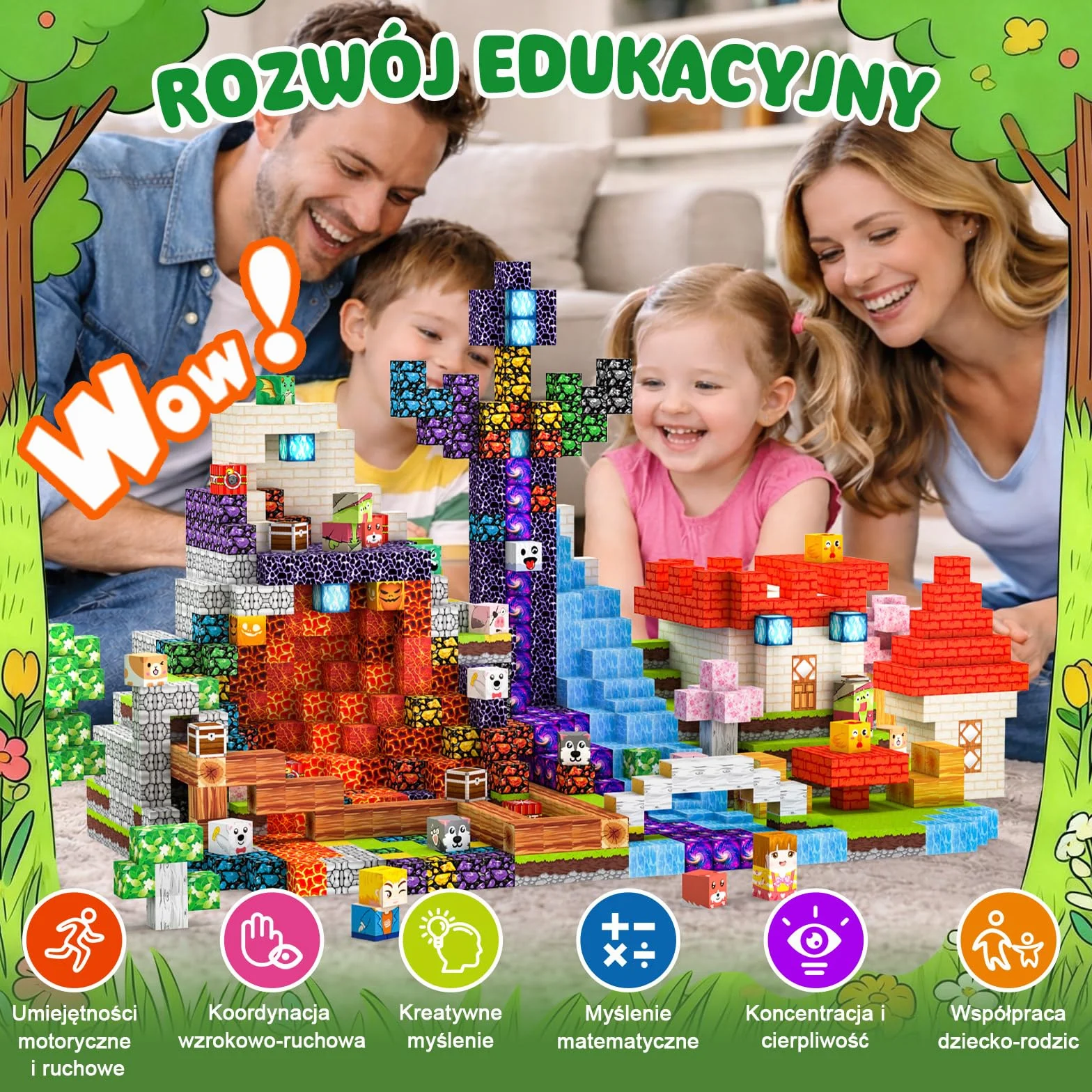 Klocki Magnetyczne 150 PCS 2CM STEM Montessori Zabawki Sensoryczne dla 3-12 lat Chłopcy Dziewczynki