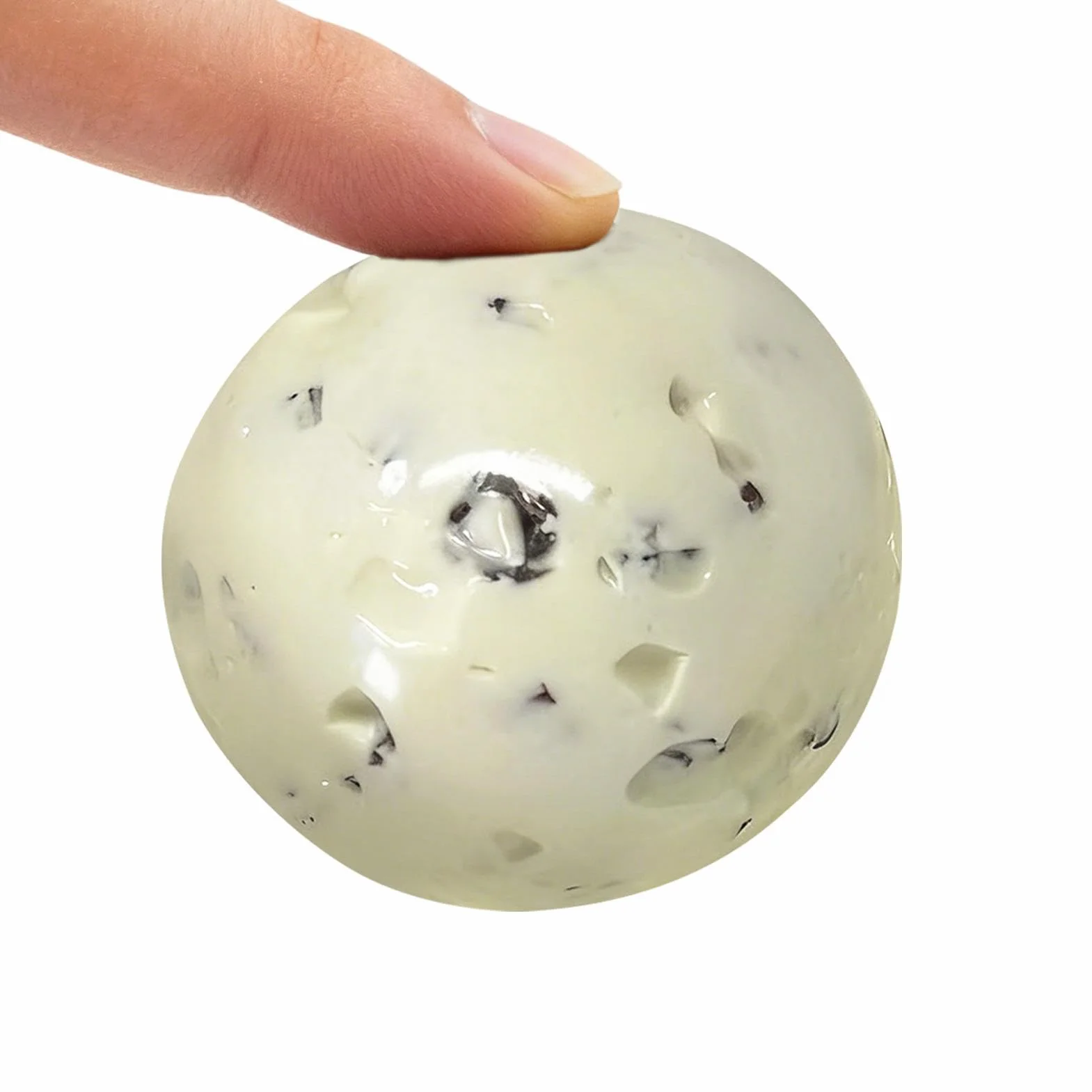 Elastyczna piłka, miękka zabawka relaksacyjna, 6 cm sfera sensoryczna z elastyczną teksturą, ergonomiczny silikonowy fidget, łagodzenie lęku z gładką, zabawka biurowa w