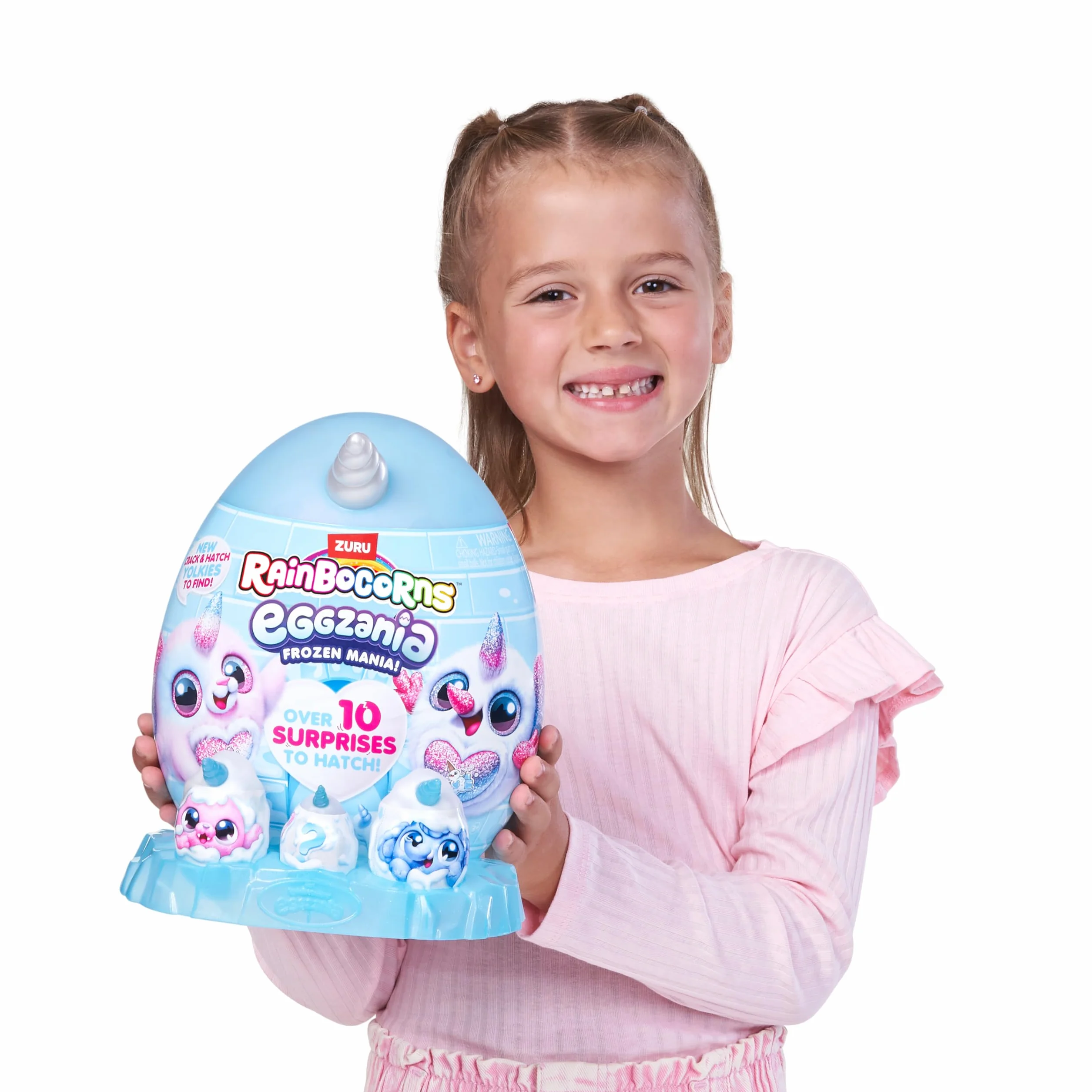 Rainbocorns Eggzania Frozen Mania od ZURU, kolekcjonerska pluszowa zabawka dla dziewczynek 3+, Glacia