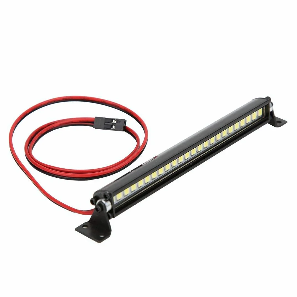 Światła dachowe RC, 24 diody LED lampa dachowa dekoracja RC akcesoria kompatybilne z Scx10 1/10 RC Car (czarny)