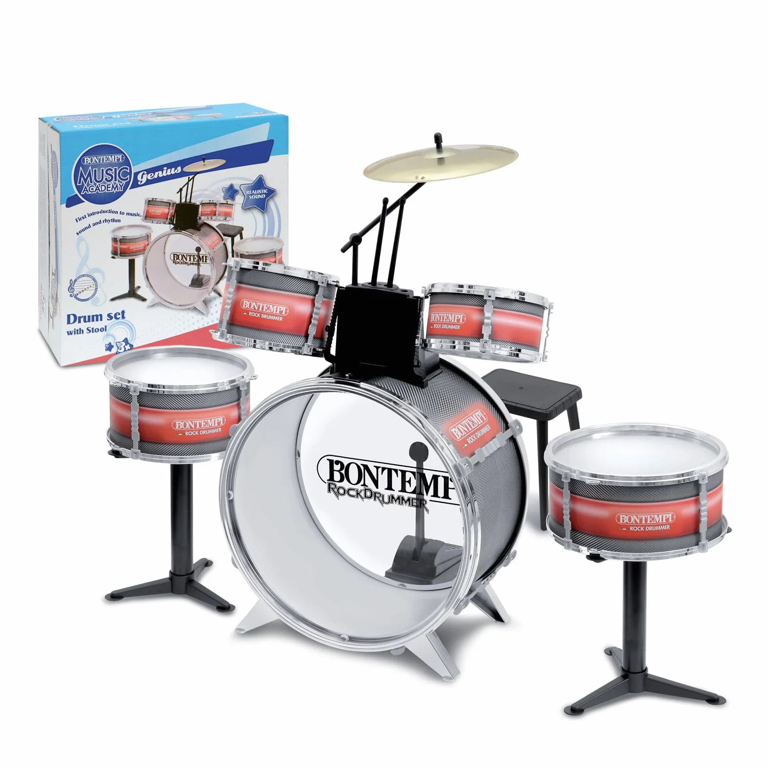 Bontempi – 514830 – perkusja, dł. 85 cm x szer. 65 cm x wys. 68 cm