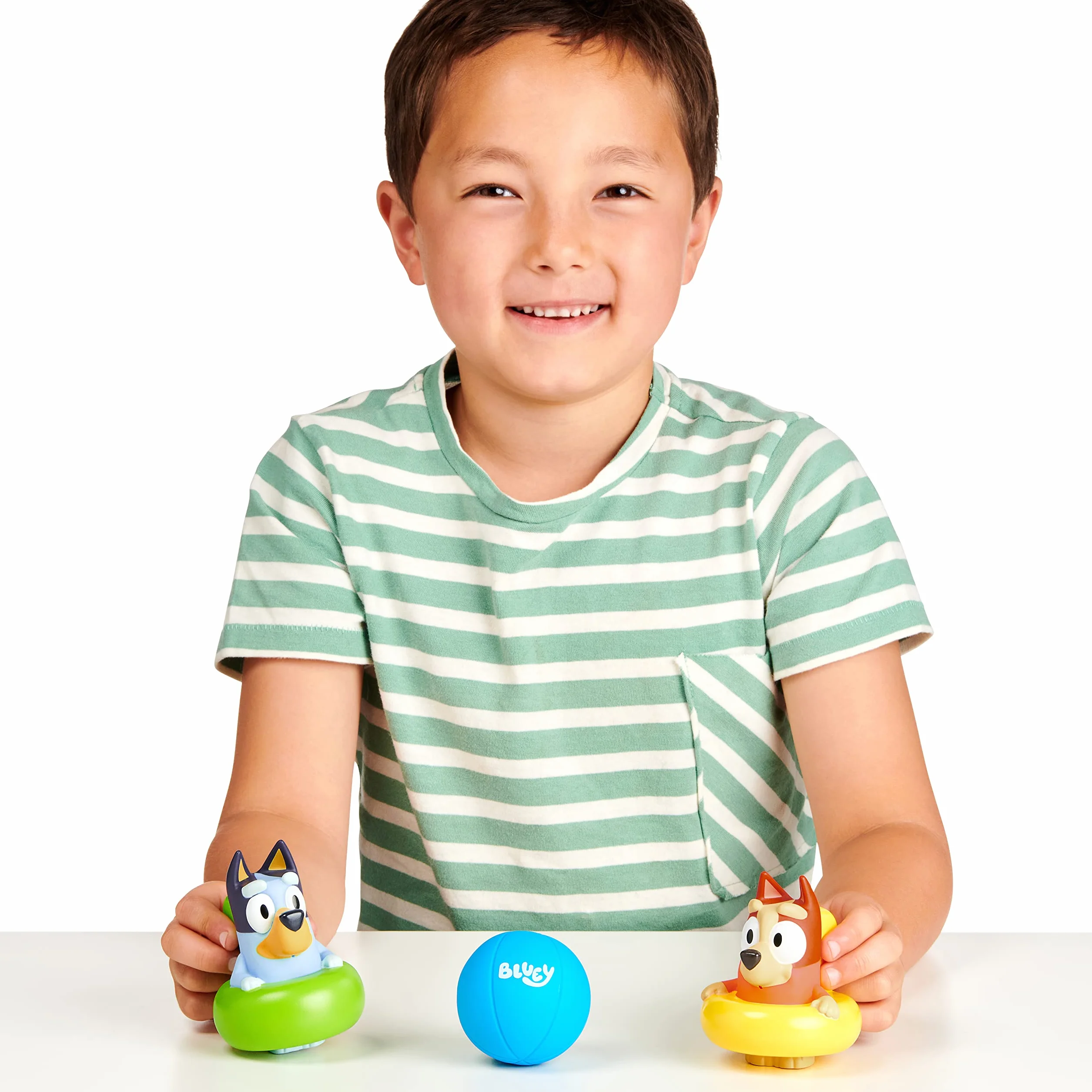 Bluey Official 3 Pack Bath Squirters Toy with Bluey, Bingo and Ball