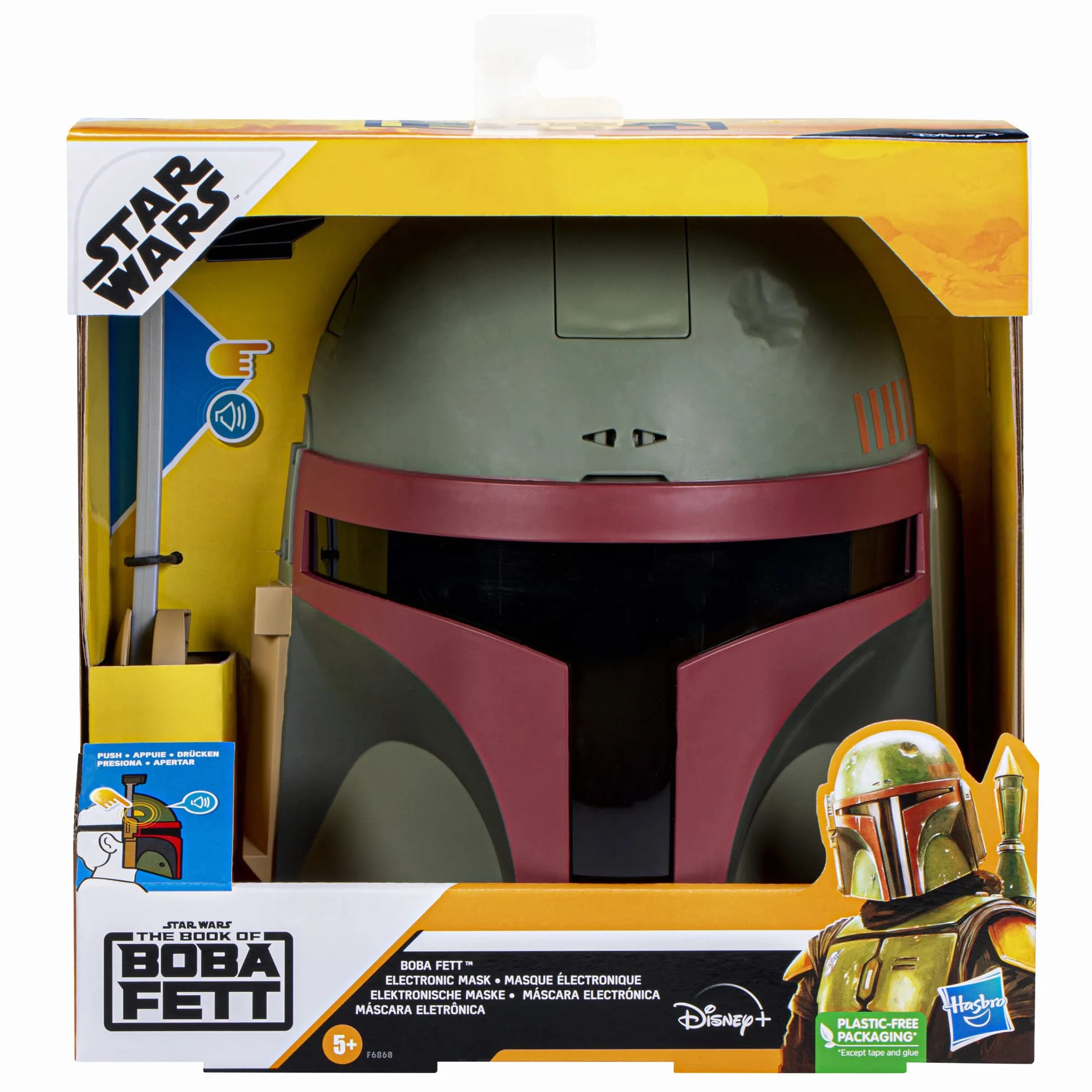 Star Wars Hasbro Star Wars Boby Fett Maska dla Dzieci, Wielokolorowy, Od 5 lat