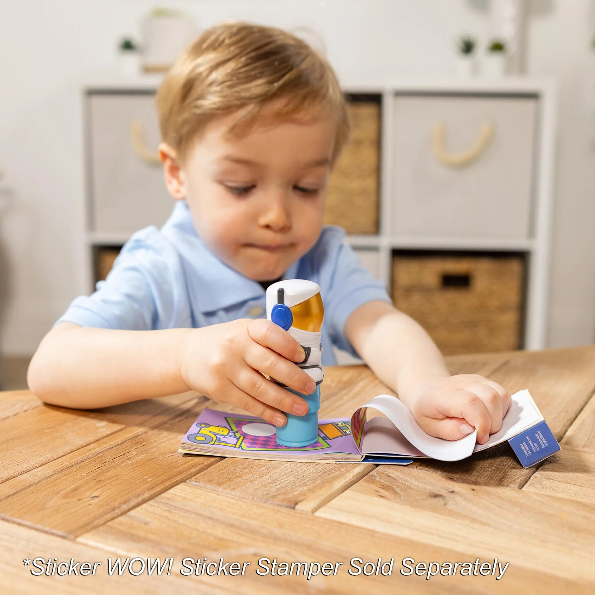 Melissa & Doug Sticker Wow! Mini Blok Aktywności i 200 Naklejek do Uzupełniania - Zabawka do Majsterkowania i Kolekcjonowania z Różnymi Naklejkami Niespodziankami