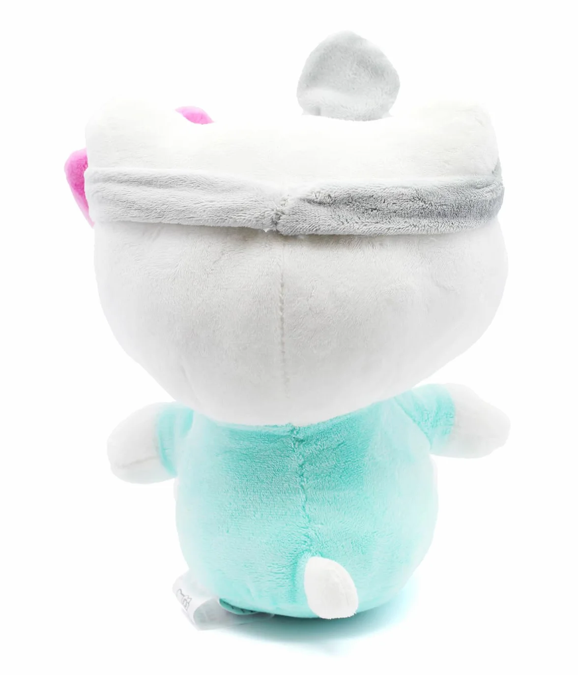 Hello Kitty Doctor Eco Plush 24 cm w kartonowych torebkach wielokrotnego użytku – plusz jest wykonany w 100% z butelek PET pochodzących z recyklingu