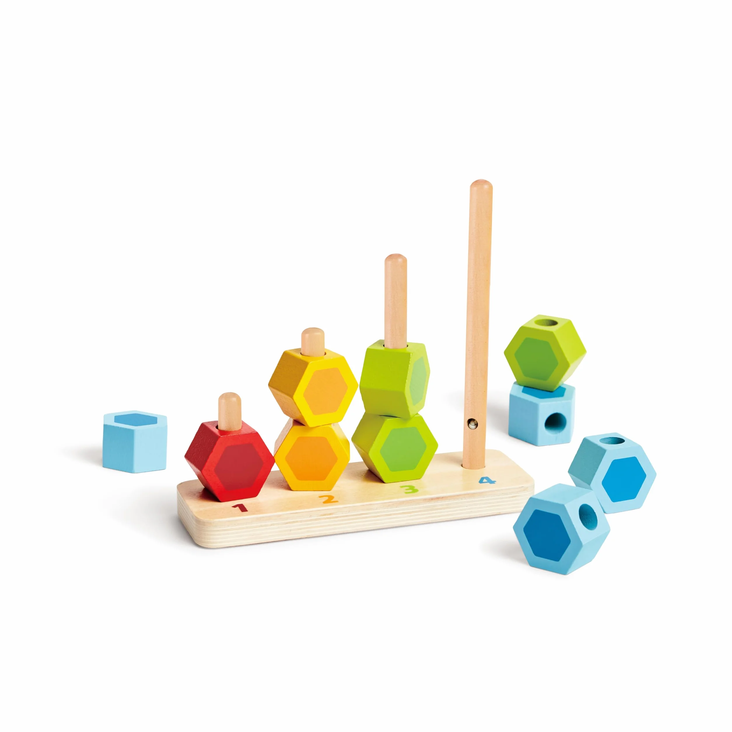 Hape E0504 Counting Stacker - Colourful Educational Wooden Toy