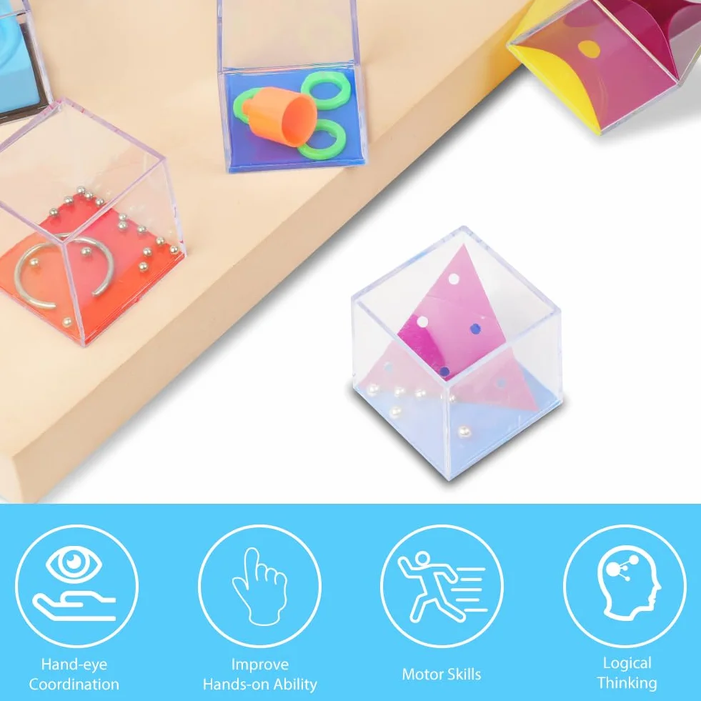 OSDUE 24 Sztuki Mini Puzzle Gry - Różne Poziomy Gier Jigsaw i Zręcznościowych