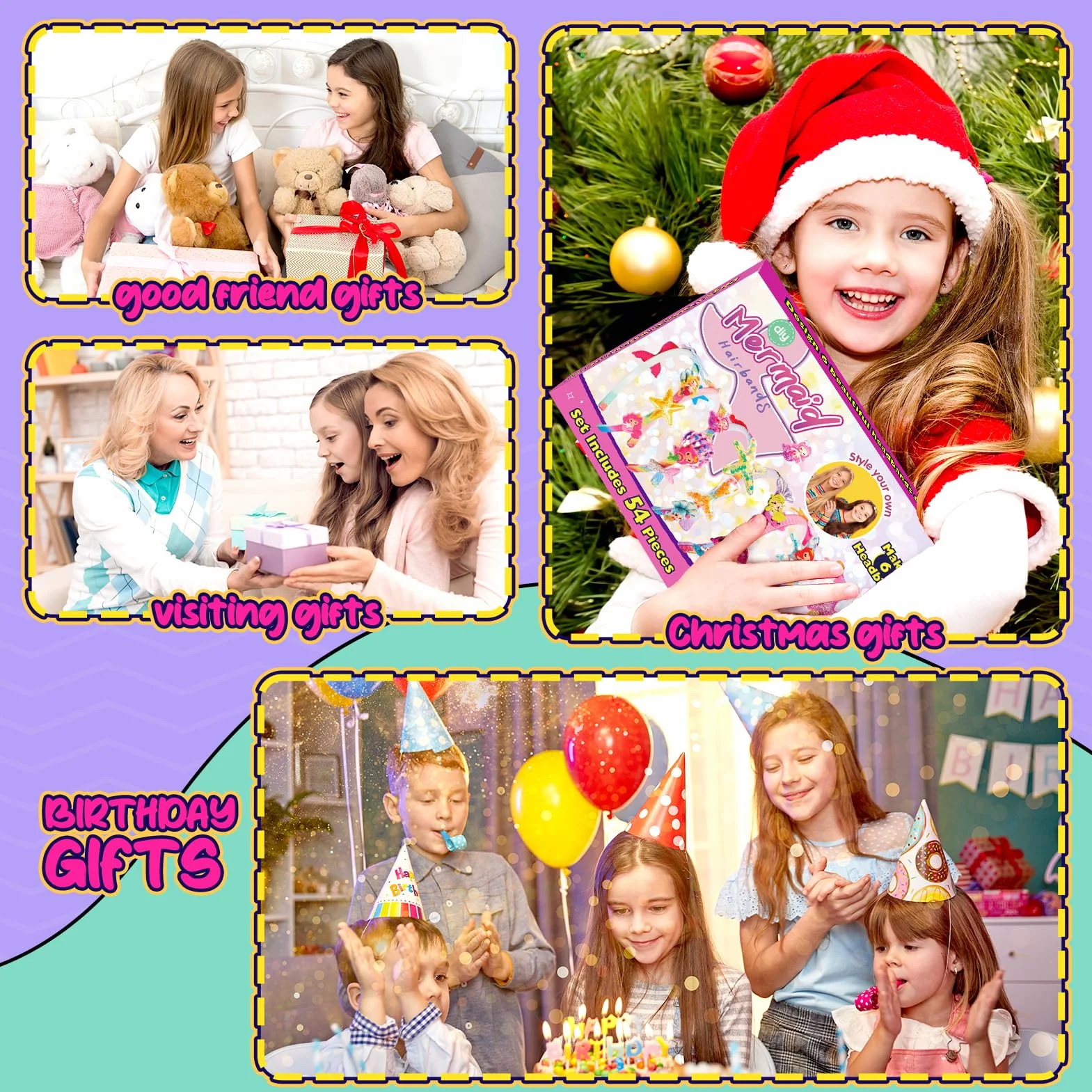 HappyKidsClub Prezent dla dziewczynki Zabawki i zajęcia manualne dla dzieci w wieku 4–11 lat