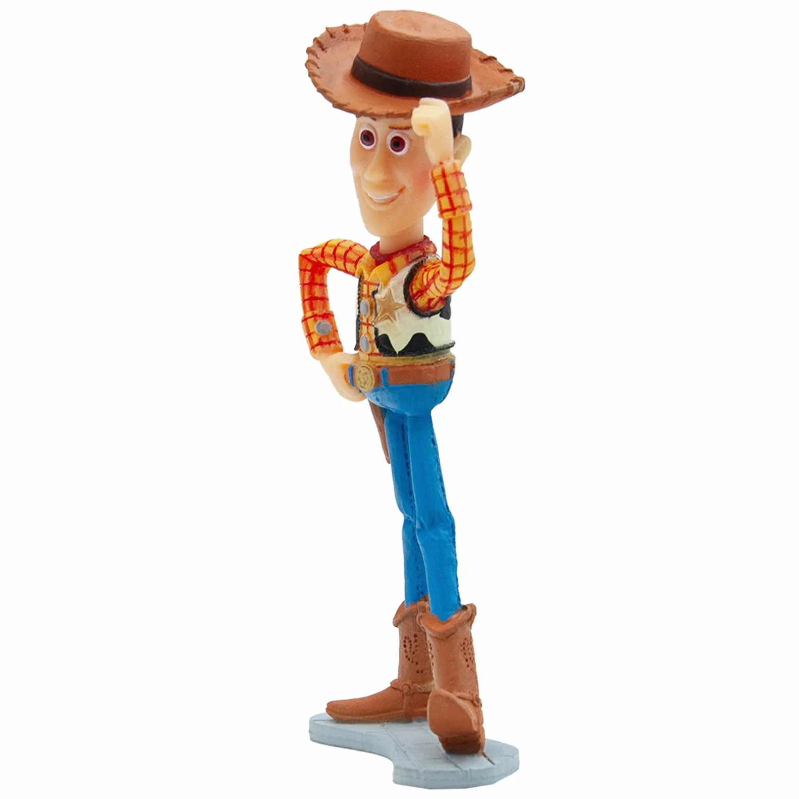 Bullyland 12761 - Figurka do zabawy Cowboy Woody z Disney Pixar Toy Story, ok. 10 cm, wierna w szczegóły, idealna jako mały prezent dla dzieci od 3 lat