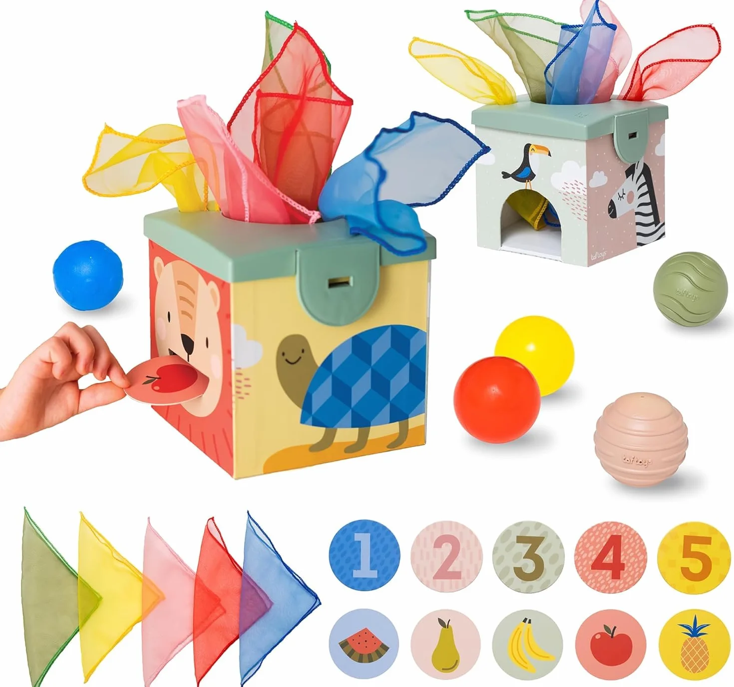 Taf Toys TAF12965 Zabawka Sensoryczna, Wielokolorowy, od 12 m