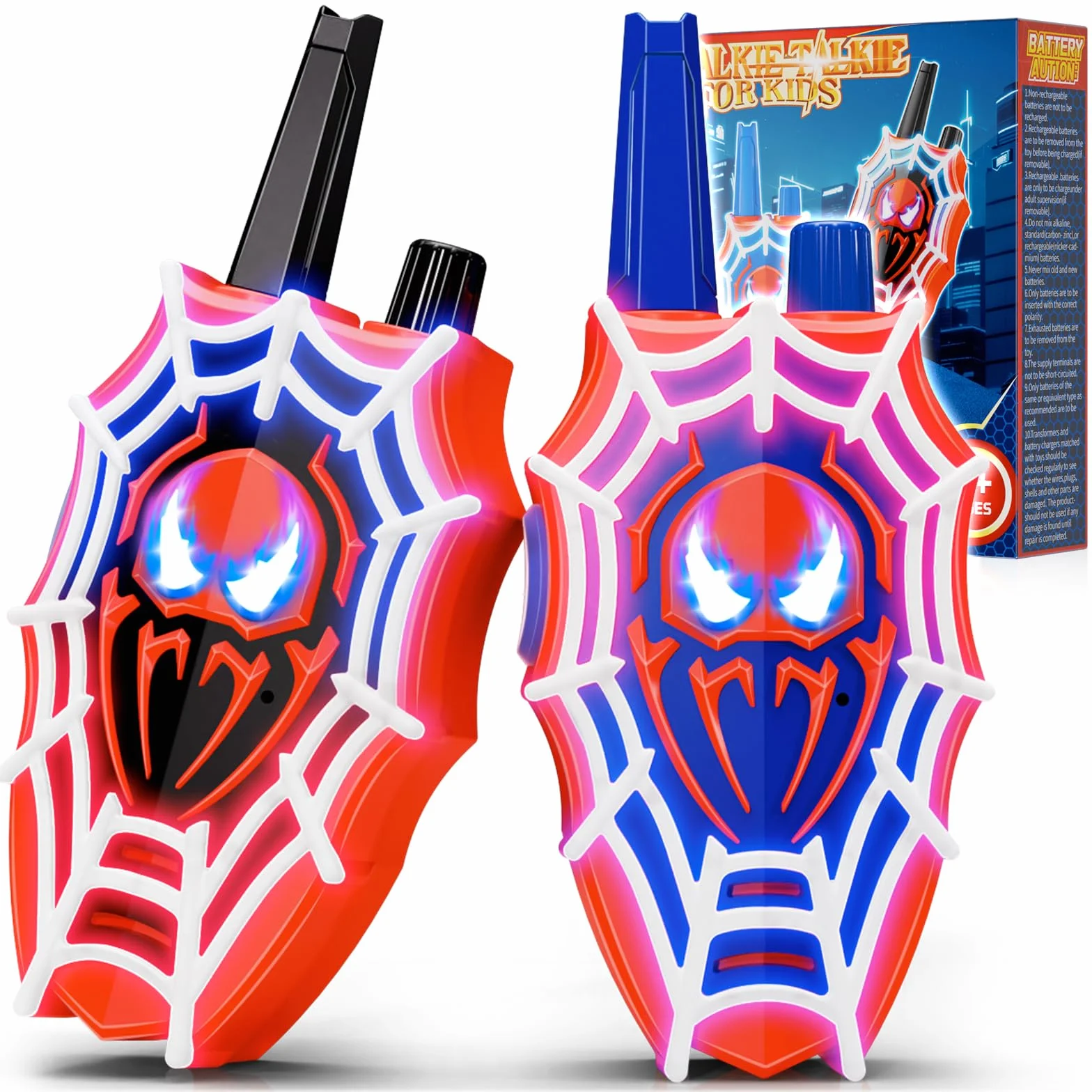 Walkie Talkie LED dla Dzieci, Zabawka Prezent 3–10 Lat