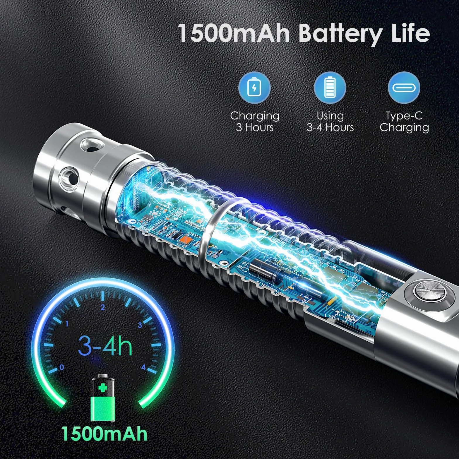 miecz świetlny dla dzieci i dorosłych 2 w 1 RGB, 15 kolorów, ładowany przez USB, czarna metalowa rękojeść, miecz odpowiedni na Halloween, Boże Narodzenie, imprezę cosplay